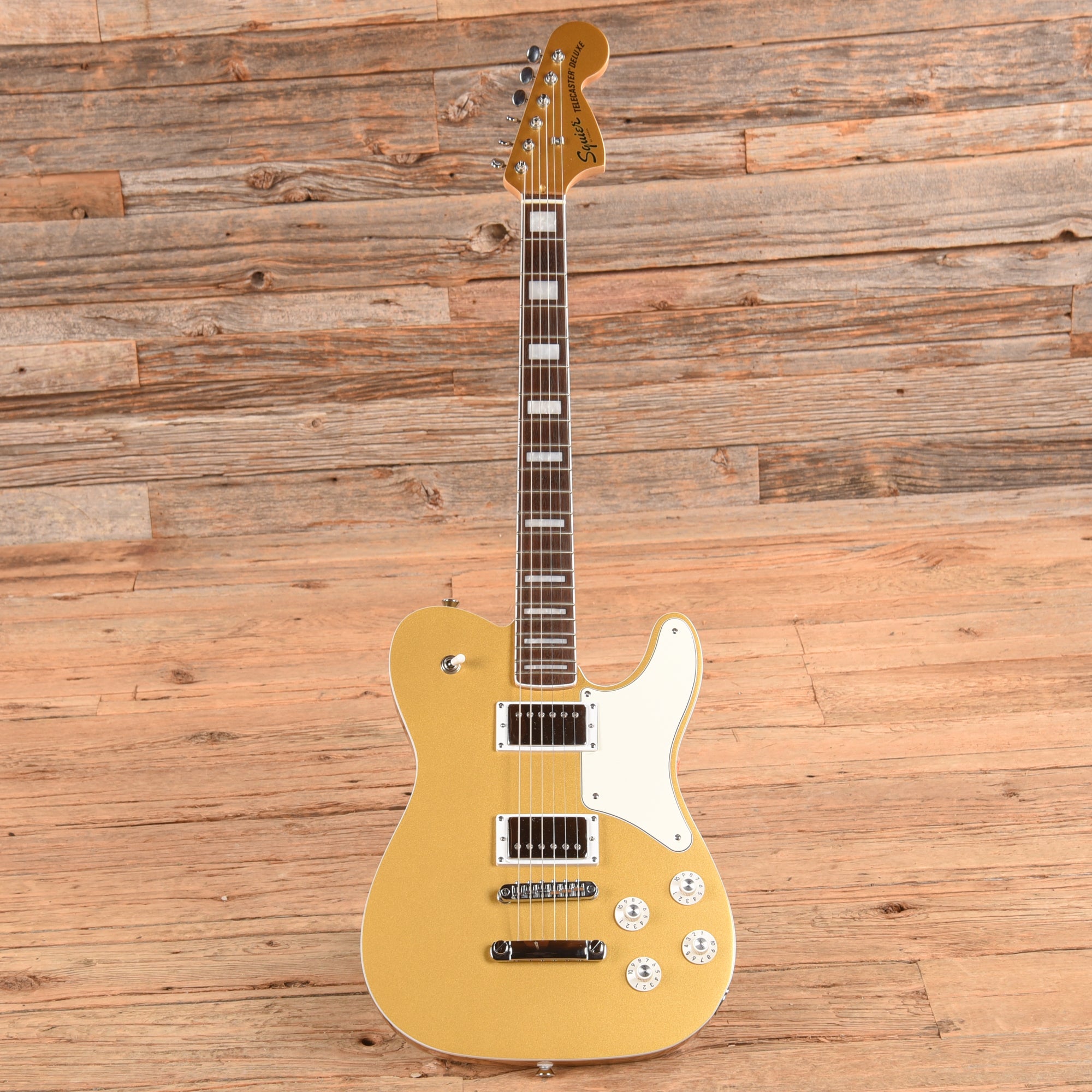 Squier Paranormal Troublemaker Telecaster Deluxe Aztec Gold 2024 Electric Guitars / Solid Body