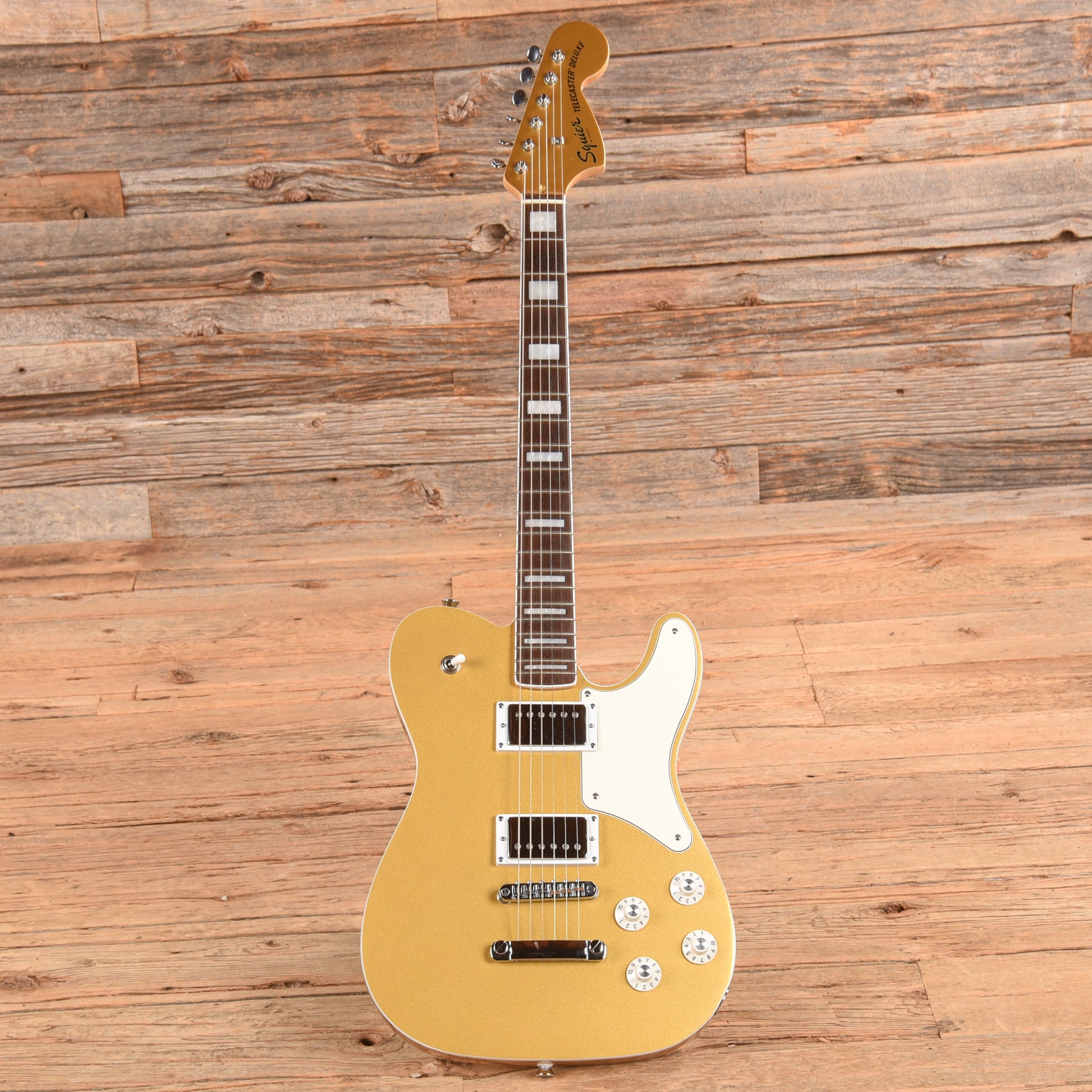 Squier Paranormal Troublemaker Telecaster Deluxe Aztec Gold 2024 Electric Guitars / Solid Body