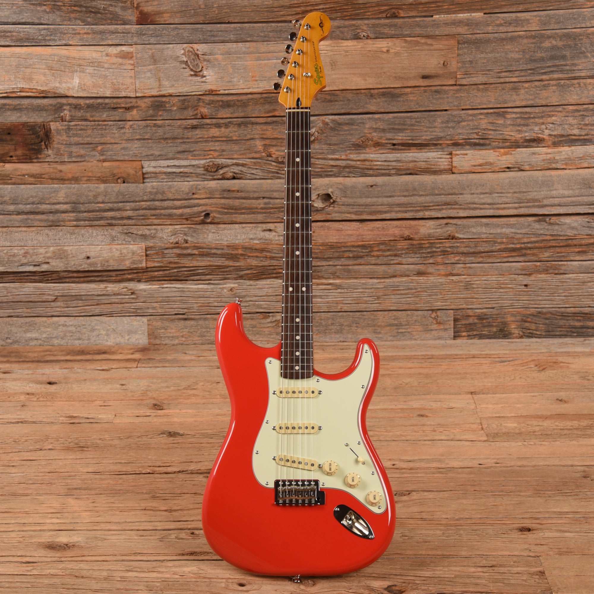 Squier Simon Neil Classic Vibe Stratocaster 60s Fiesta Red 2014 Electric Guitars / Solid Body