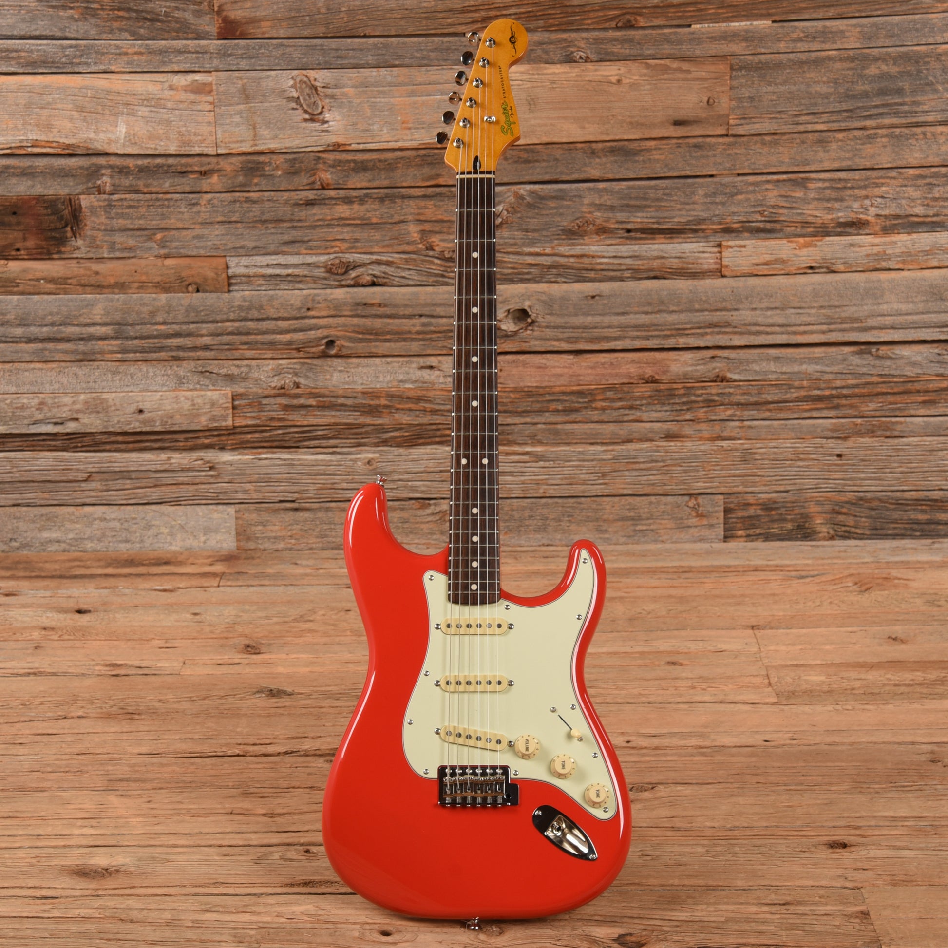 Squier Simon Neil Classic Vibe Stratocaster 60s Fiesta Red 2014 Electric Guitars / Solid Body