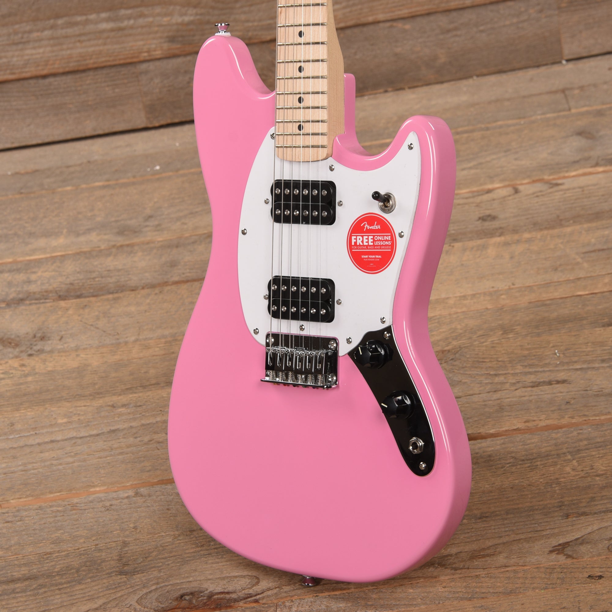 Squier Sonic Mustang HH Flash Pink Electric Guitars / Solid Body