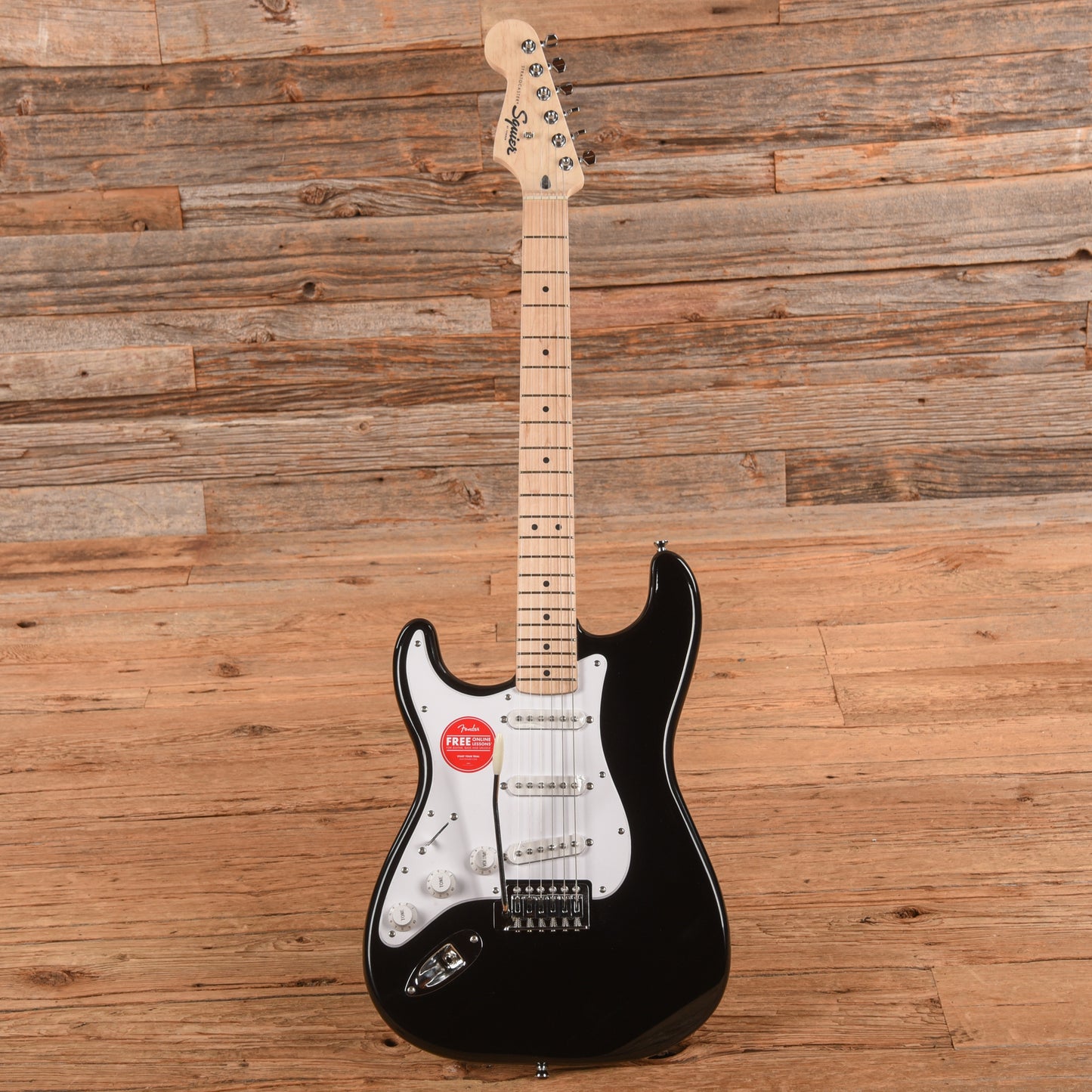 Squier Sonic Stratocaster Black LEFTY Electric Guitars / Solid Body
