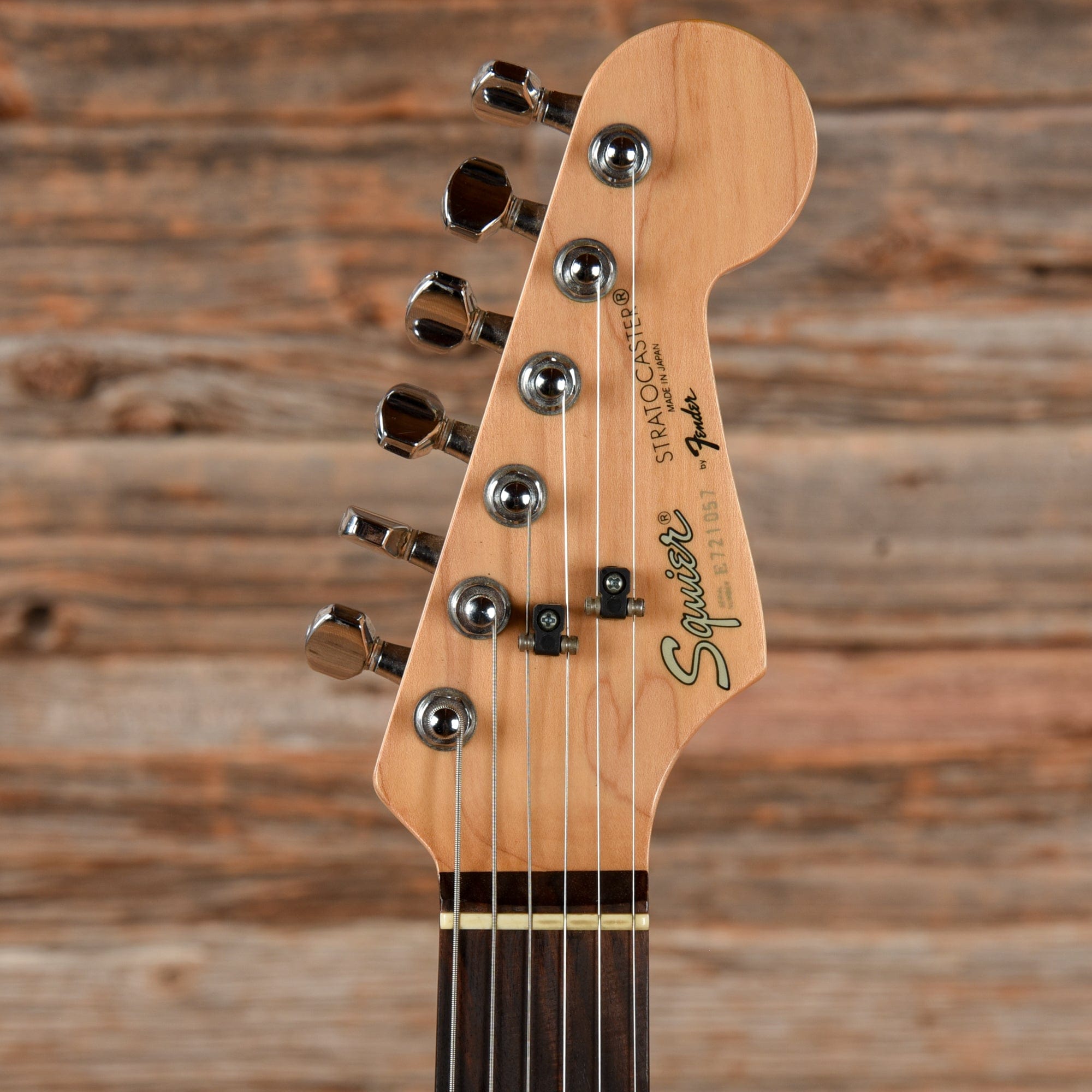 Squier 7 String Squier Standard Stratocaster Black 1987 – Chicago Music Exchange