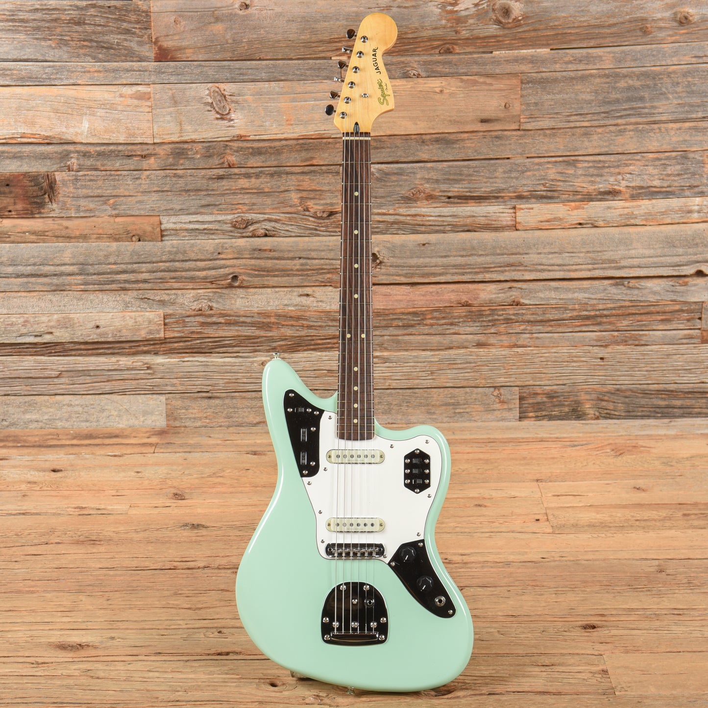 Squier Vintage Modified Jaguar Surf Green Electric Guitars / Solid Body