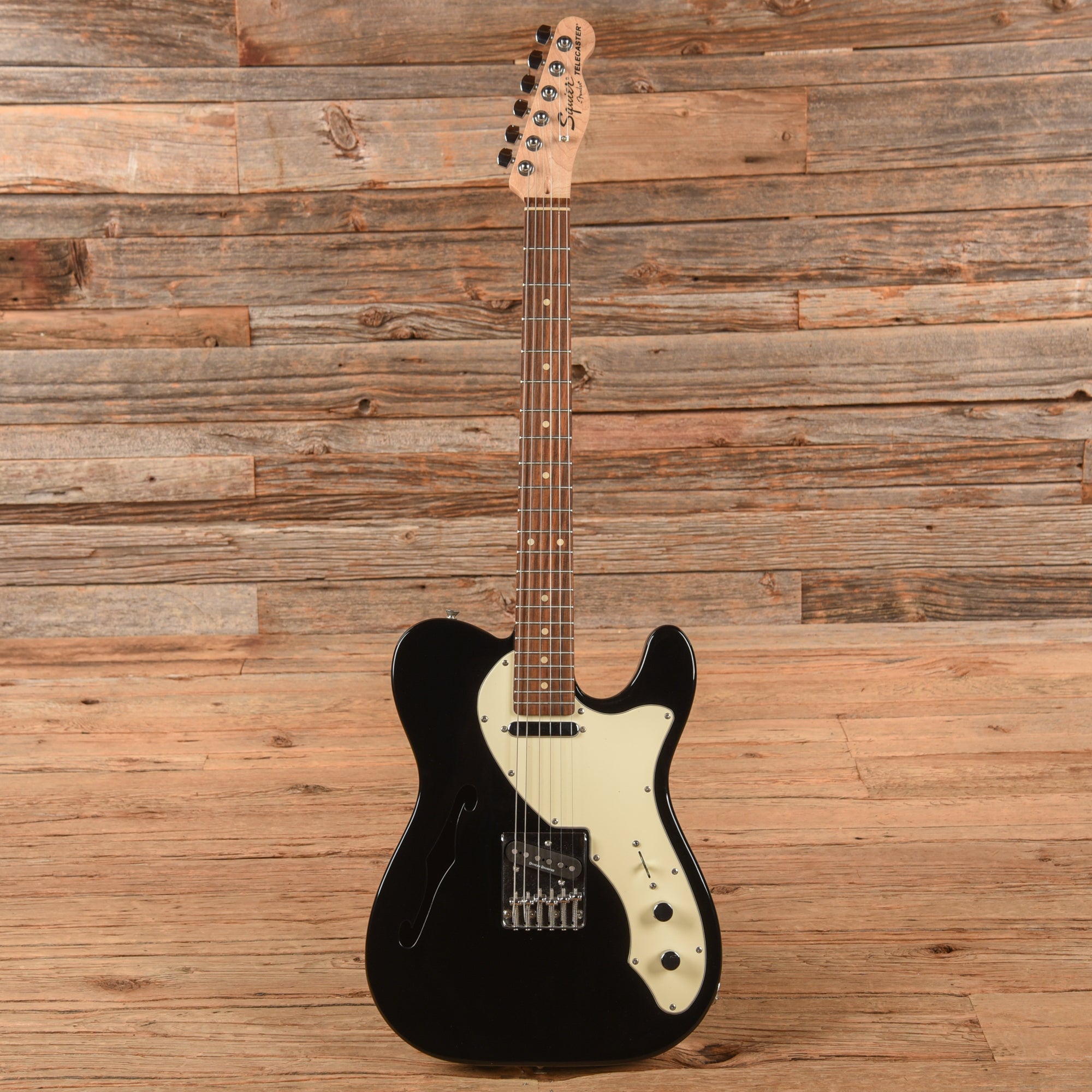 Squier Vintage Modified Telecaster Thinline Black 2011 Electric Guitars / Solid Body