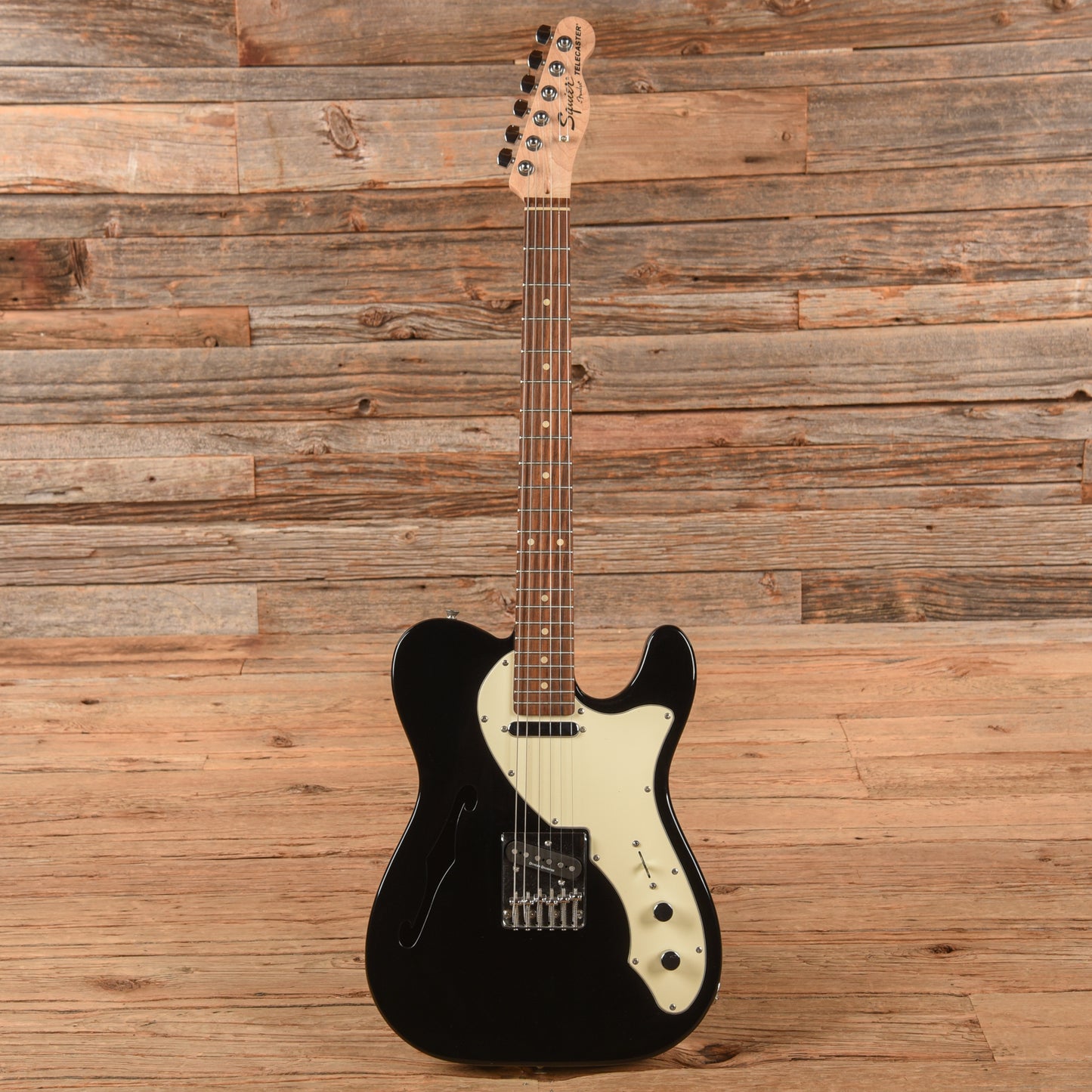 Squier Vintage Modified Telecaster Thinline Black 2011 Electric Guitars / Solid Body