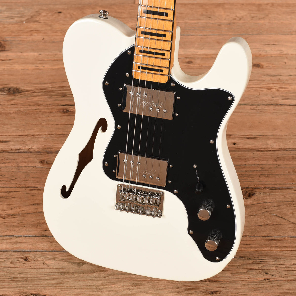 Squier Classic Vibe 70s Telecaster Thinline Olympic White 2022 Electric Guitars