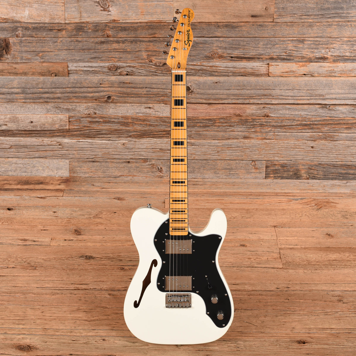 Squier Classic Vibe 70s Telecaster Thinline Olympic White 2022 Electric Guitars