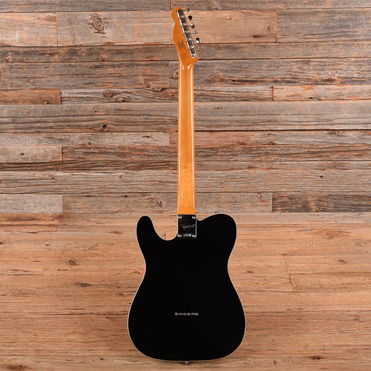 Squier Classic Vibe Baritone Custom Telecaster Black 2022 Electric Guitars