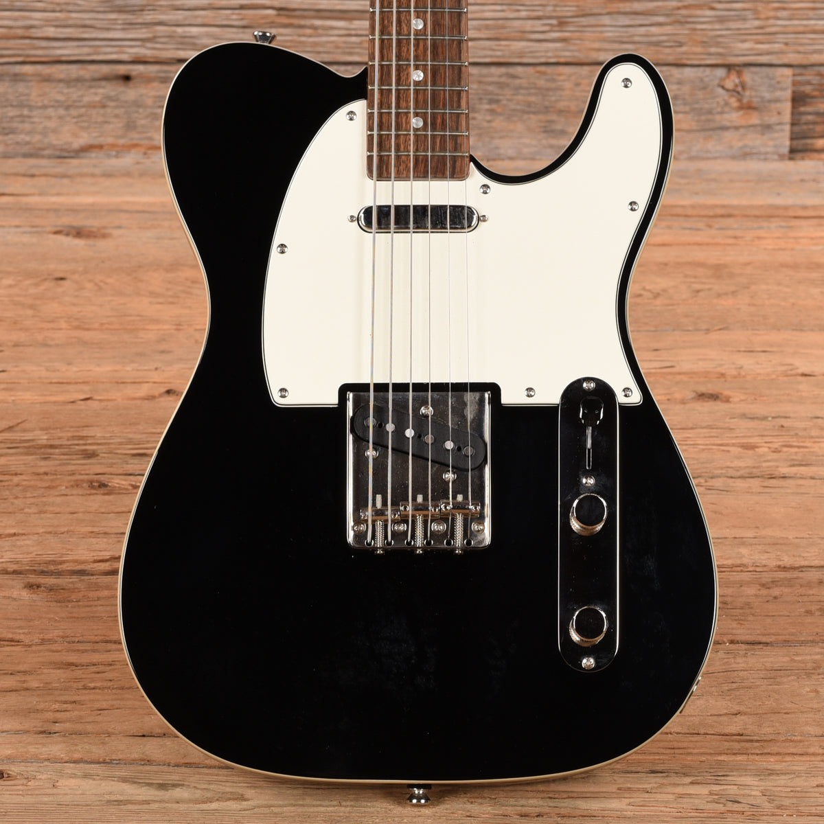 Squier Classic Vibe Baritone Custom Telecaster Black 2022 Electric Guitars