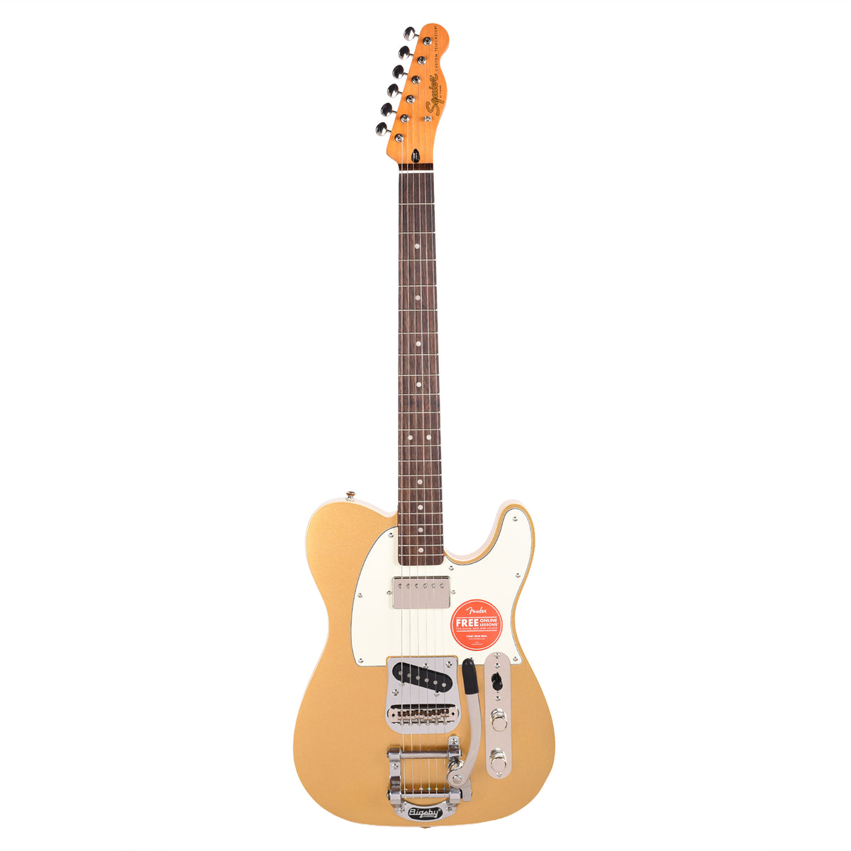 Squier Classic Vibe Custom Telecaster SH Aztec Gold w/Bigsby Electric Guitars