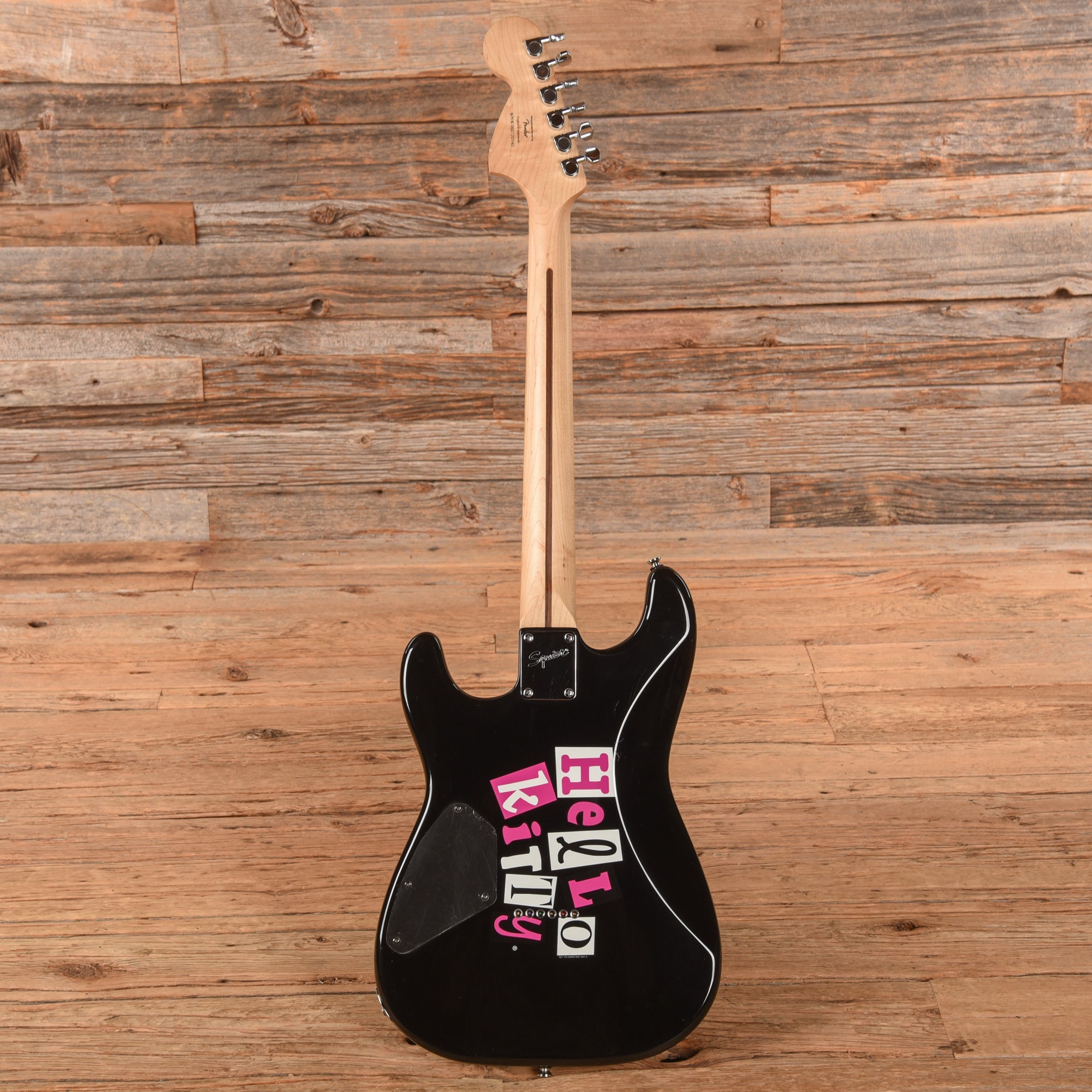 Squier Hello Kitty Stratocaster Black 2006 Electric Guitars