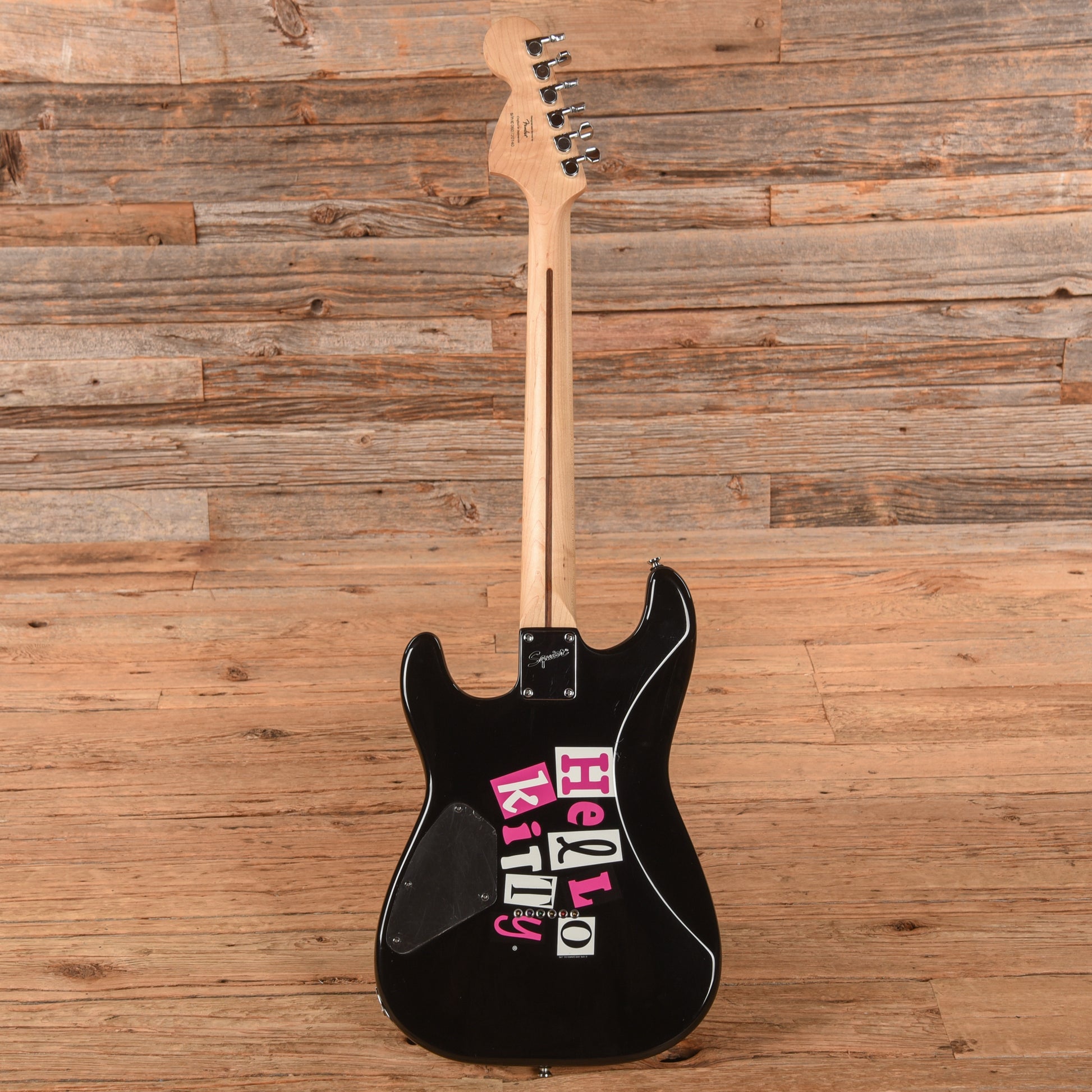 Squier Hello Kitty Stratocaster Black 2006 Electric Guitars