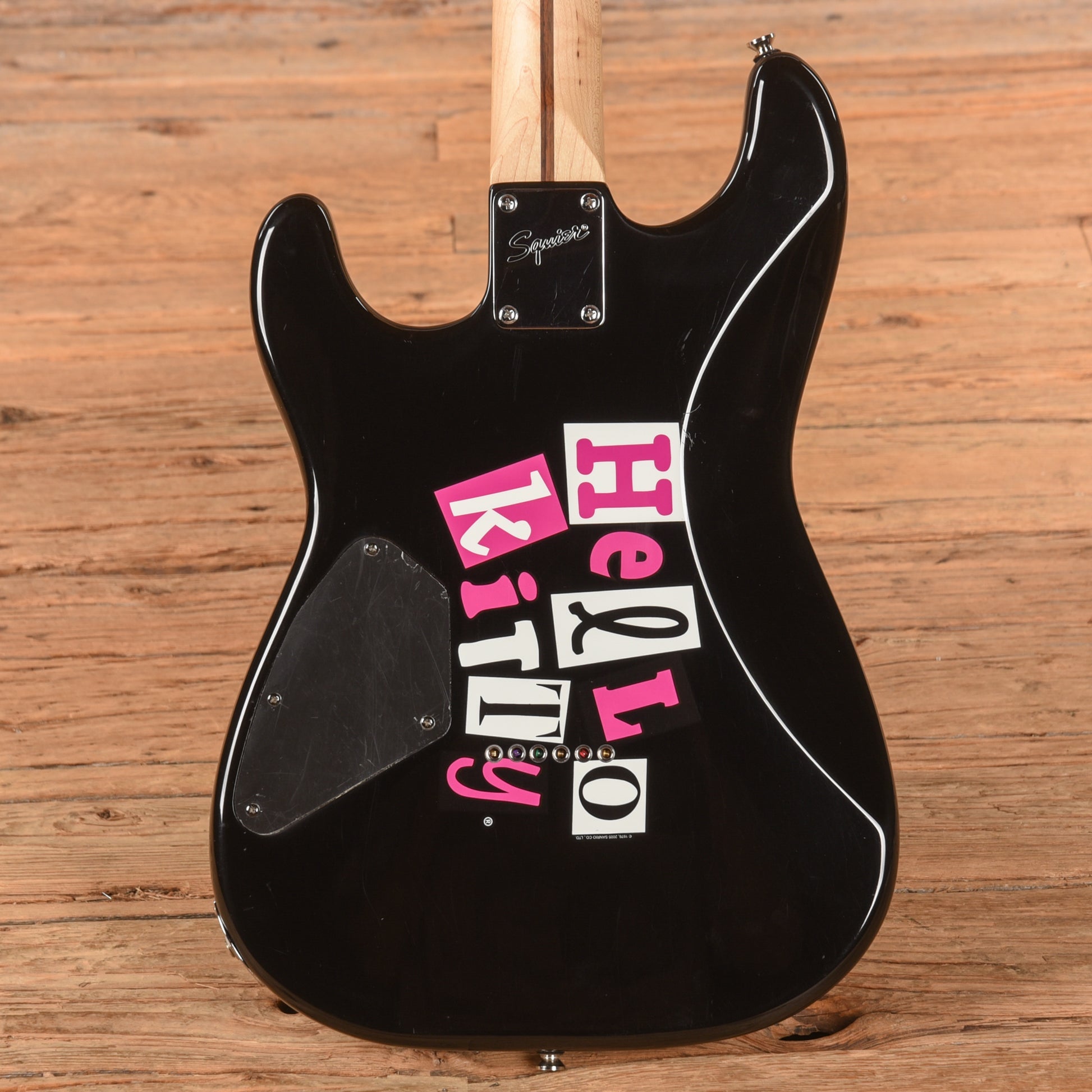 Squier Hello Kitty Stratocaster Black 2006 Electric Guitars