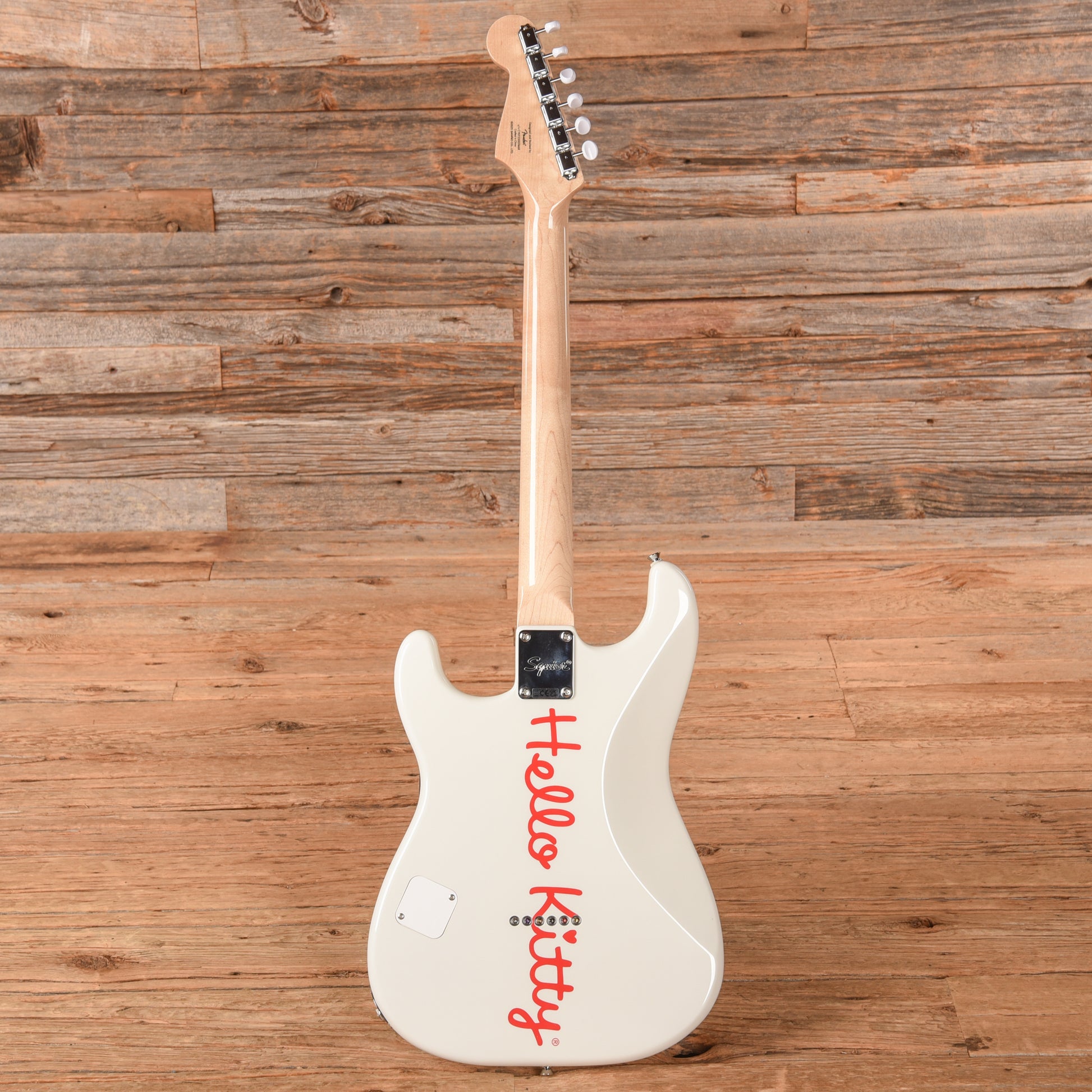 Squier Hello Kitty Stratocaster White 2025 Electric Guitars