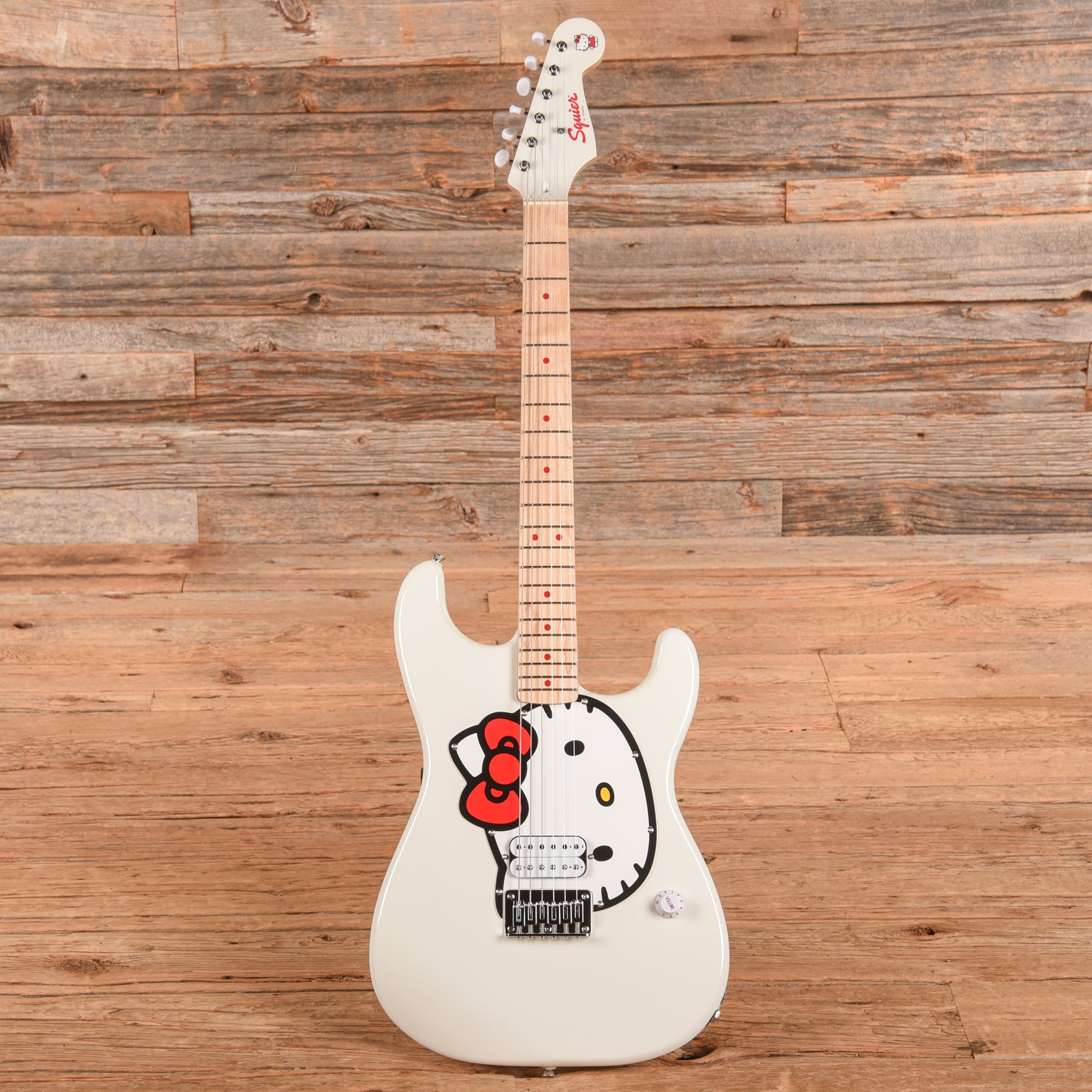 Squier Hello Kitty Stratocaster White 2025 Electric Guitars