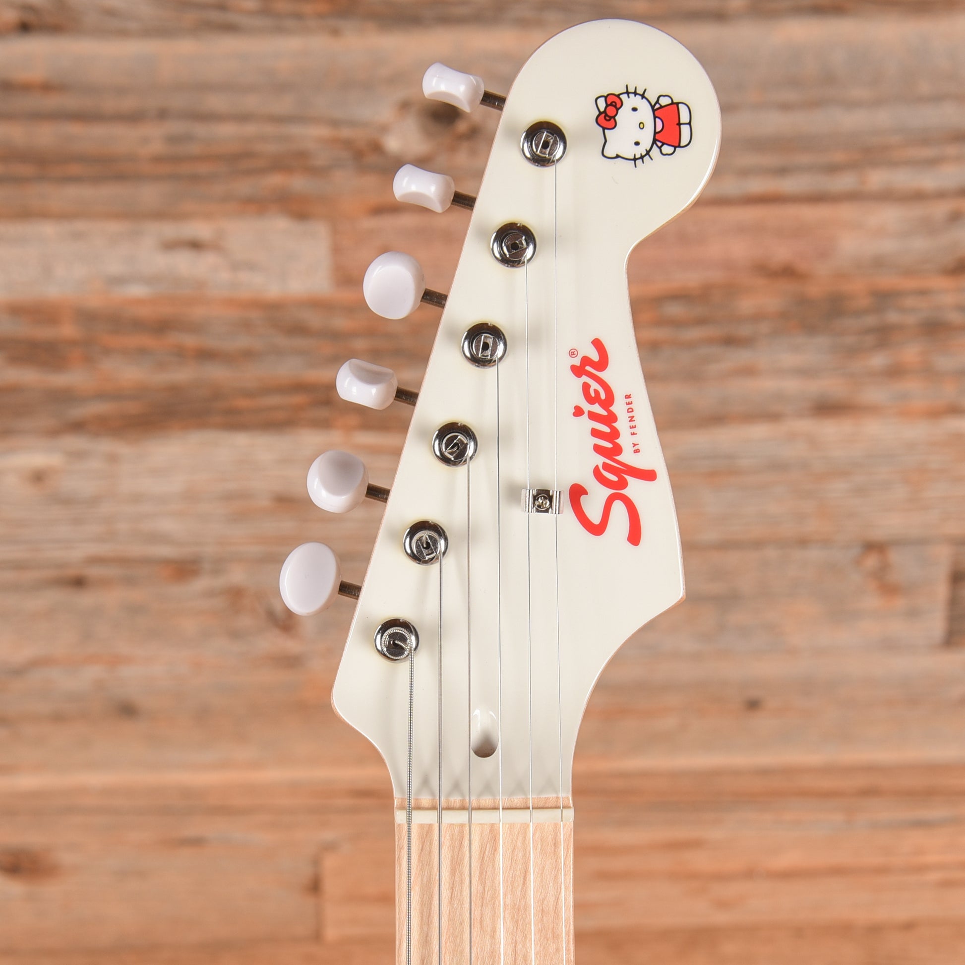 Squier Hello Kitty Stratocaster White 2025 Electric Guitars