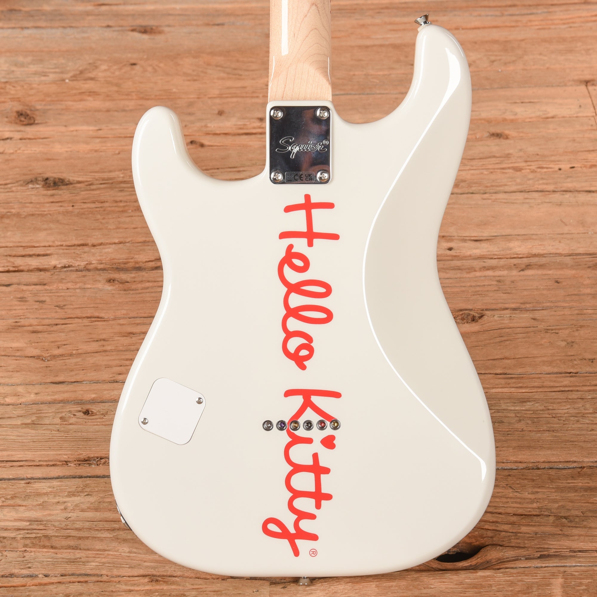 Squier Hello Kitty Stratocaster White 2025 Electric Guitars