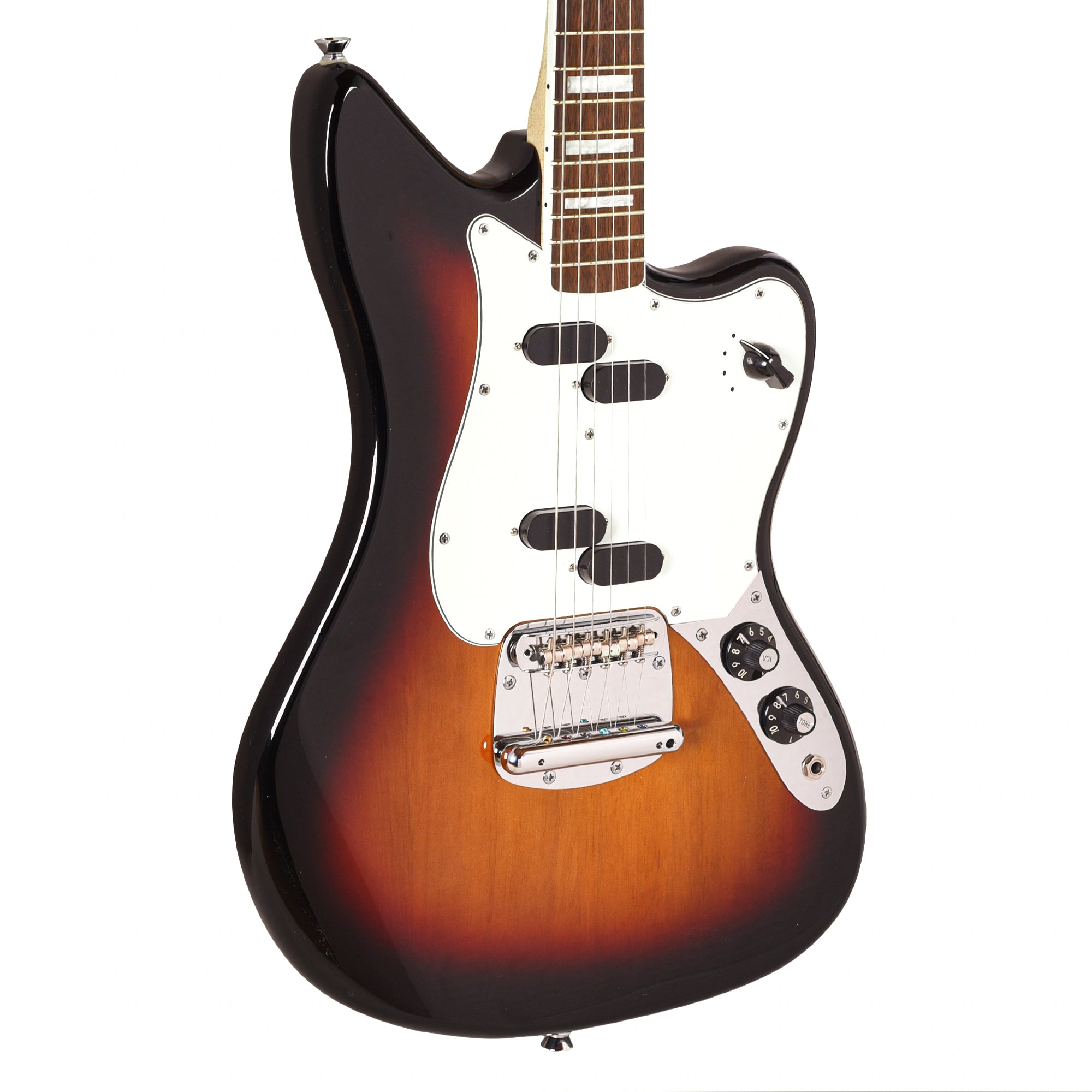Squier Paranormal Electric VI 3-Color Sunburst w/Painted Headcap