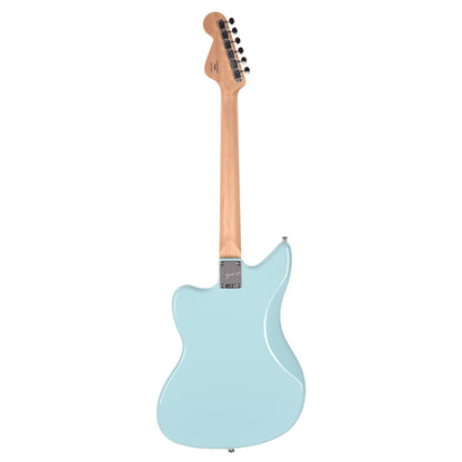 Squier Paranormal Electric VI Daphne Blue w/Painted Headcap Electric Guitars