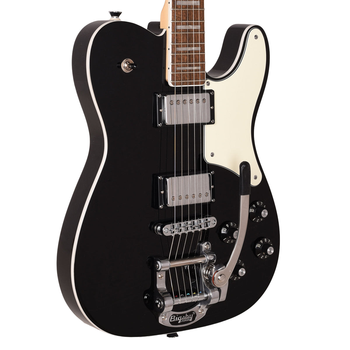 Squier Paranormal Troublemaker Telecaster Deluxe Black w/Bigsby Electric Guitars
