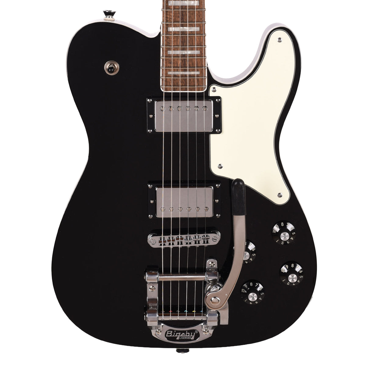 Squier Paranormal Troublemaker Telecaster Deluxe Black w/Bigsby Electric Guitars
