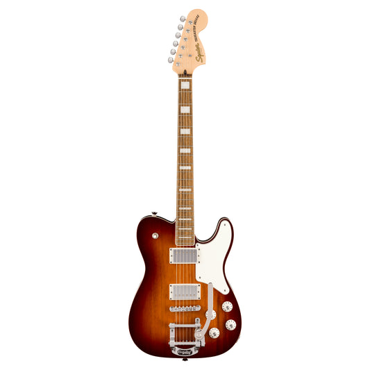 Squier Paranormal Troublemaker Telecaster Deluxe Honey Sunburst w/Bigsby Electric Guitars