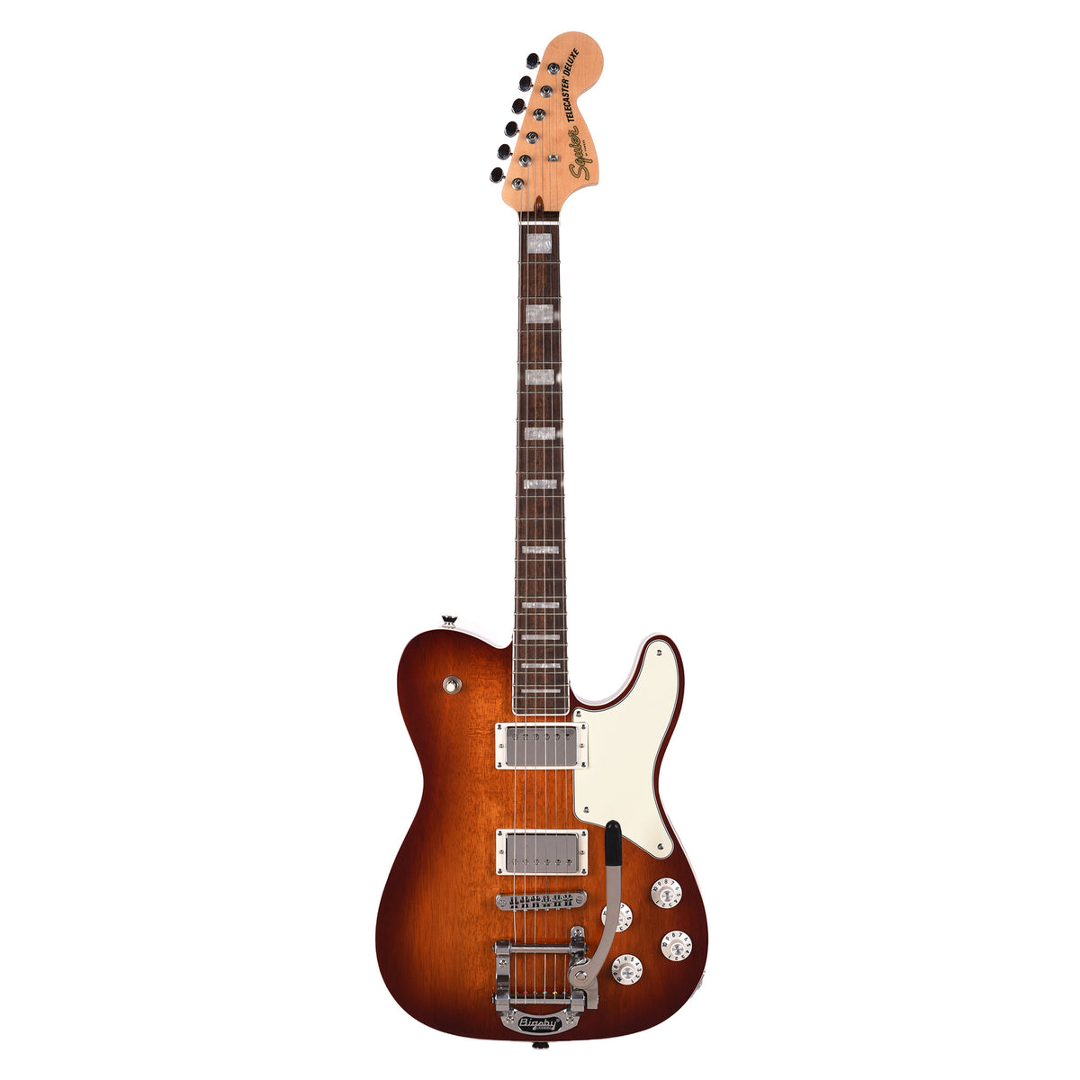 Squier Paranormal Troublemaker Telecaster Deluxe Honey Sunburst w/Bigsby Electric Guitars