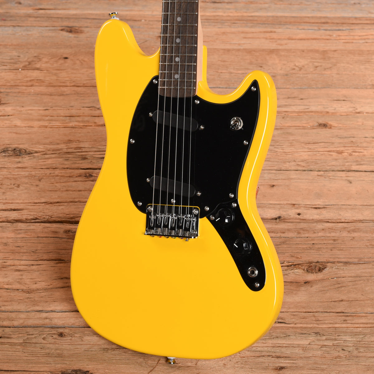 Squier Sonic Mustang Graffiti Yellow 2024 Electric Guitars