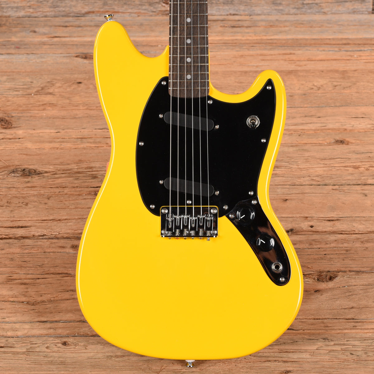 Squier Sonic Mustang Graffiti Yellow 2024 Electric Guitars
