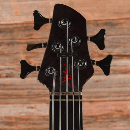 Status Graphite 5 Stealth Black / Red Bass Guitars / 5-String or More