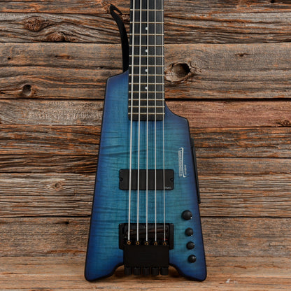 Steinberger Synapse 5-String Bass Blue Flame Bass Guitars / 5-String or More