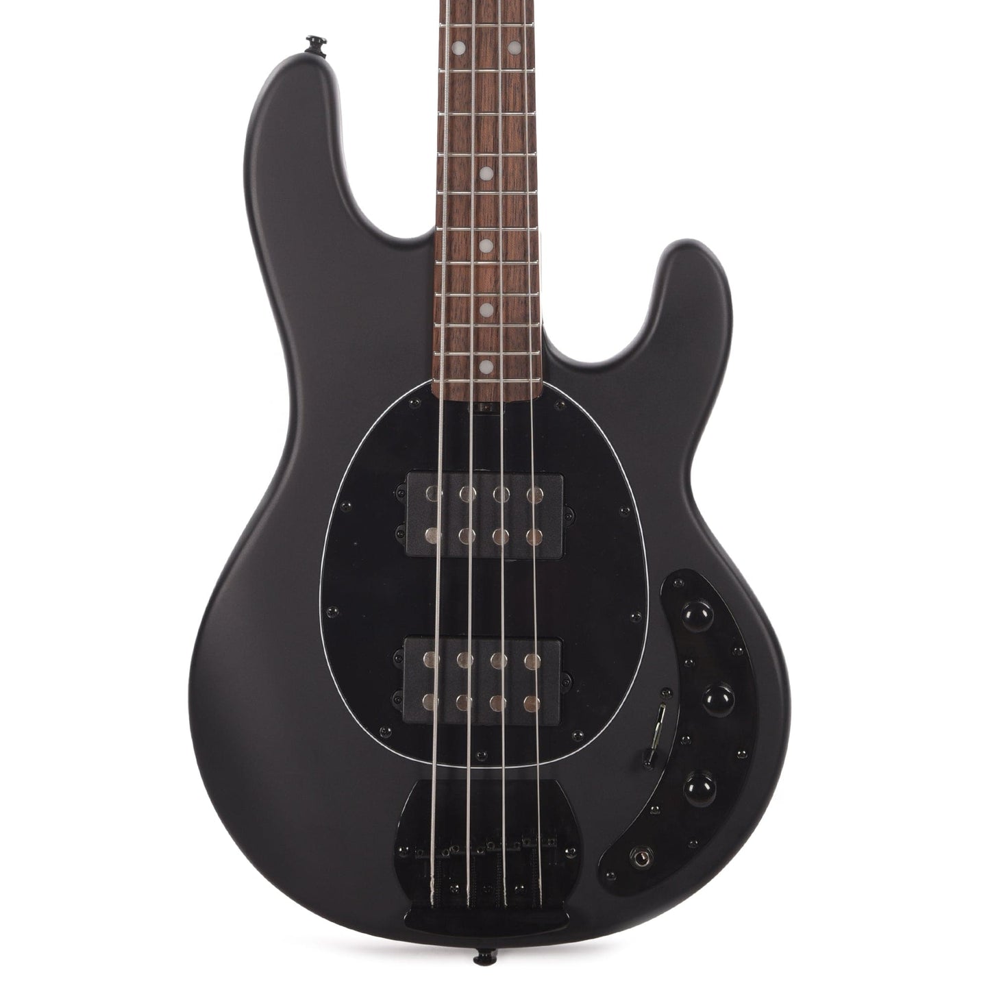 Sterling By Music Man StingRay HH RAY4HH Stealth Black Bass Guitar Bass Guitars / 4-String