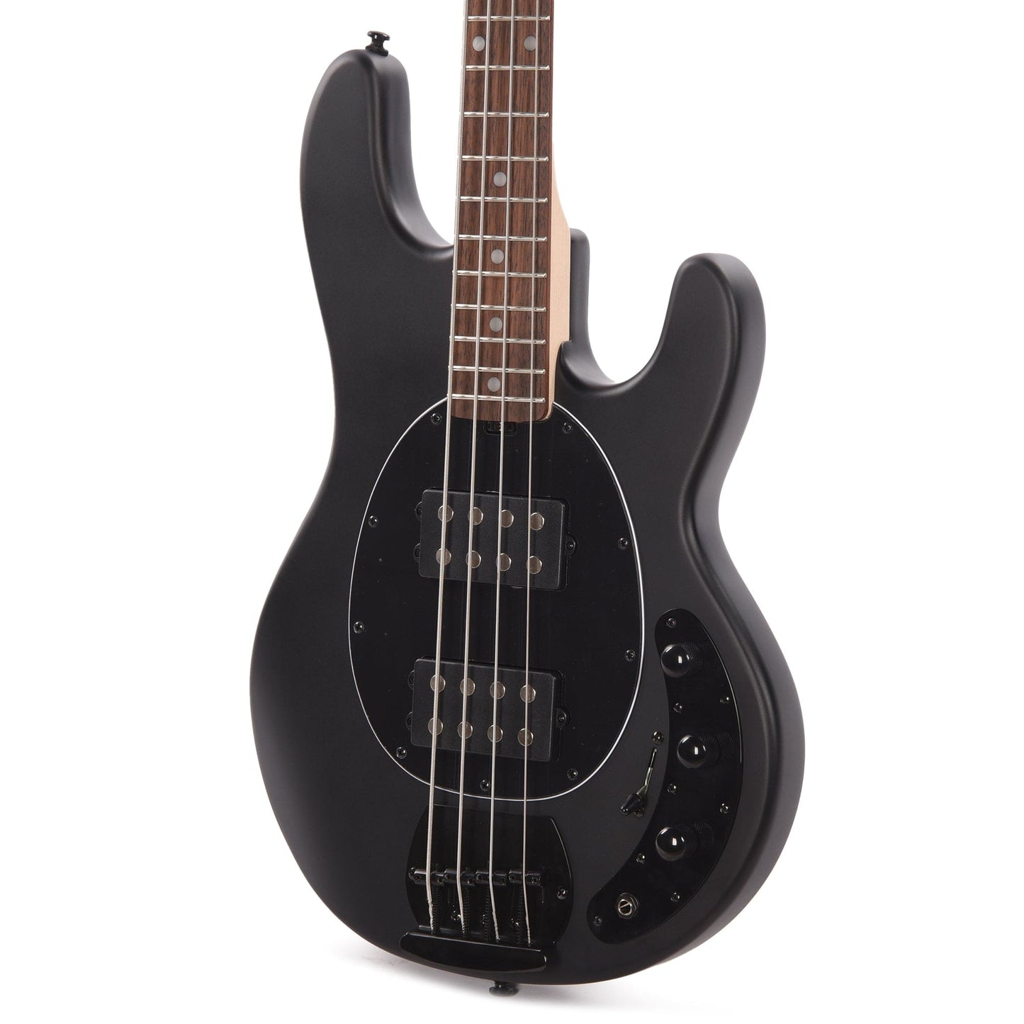 Sterling By Music Man StingRay HH RAY4HH Stealth Black Bass Guitar Bass Guitars / 4-String