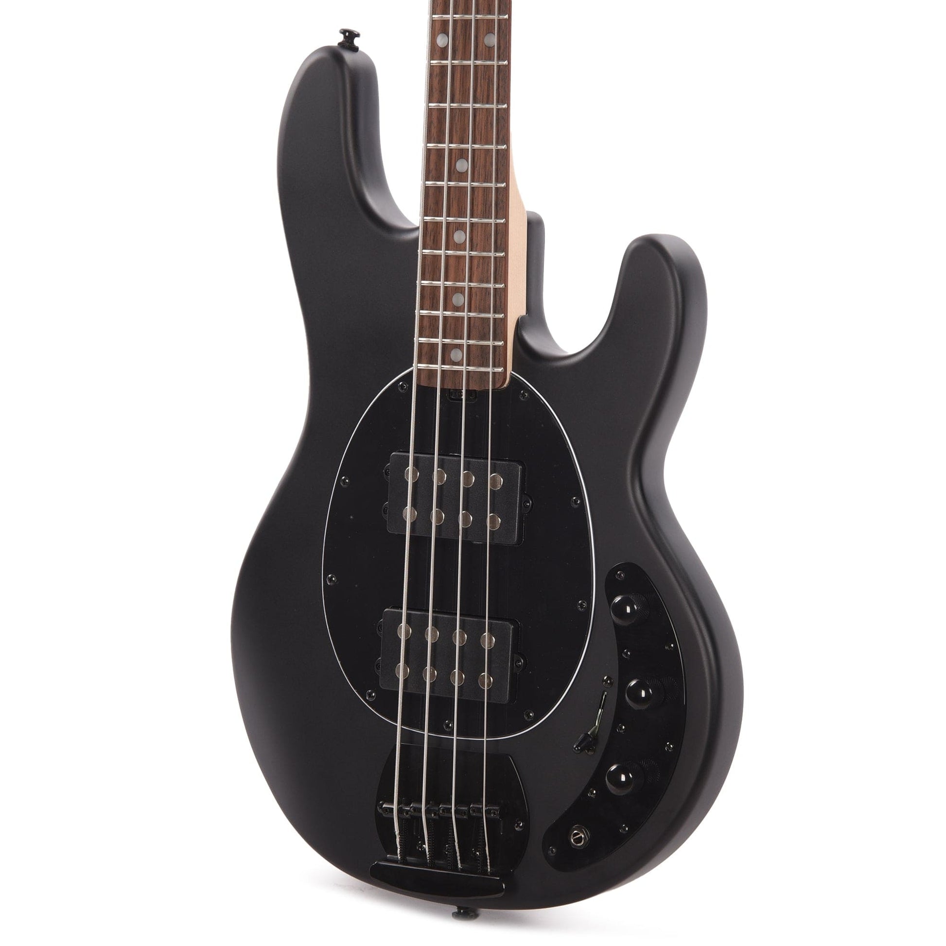 Sterling By Music Man StingRay HH RAY4HH Stealth Black Bass Guitar Bass Guitars / 4-String