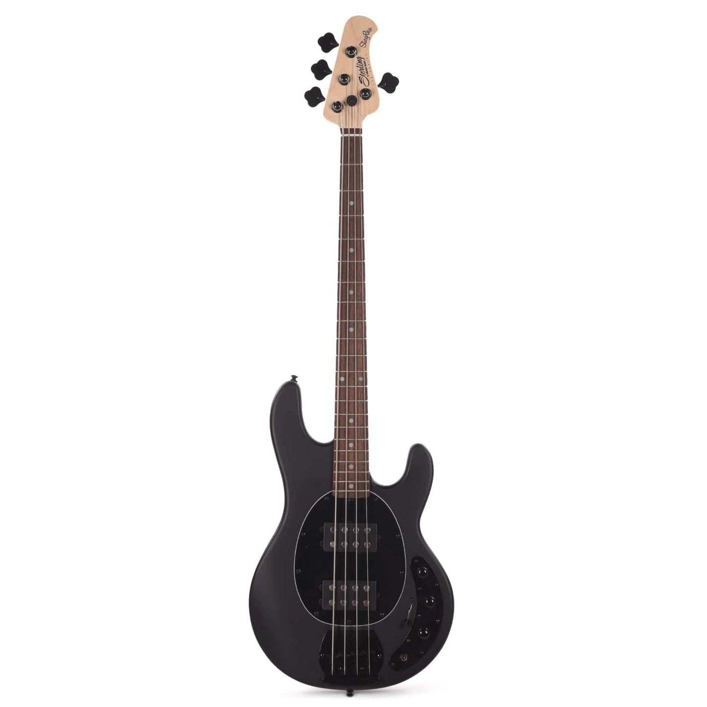 Sterling By Music Man StingRay HH RAY4HH Stealth Black Bass Guitar Bass Guitars / 4-String