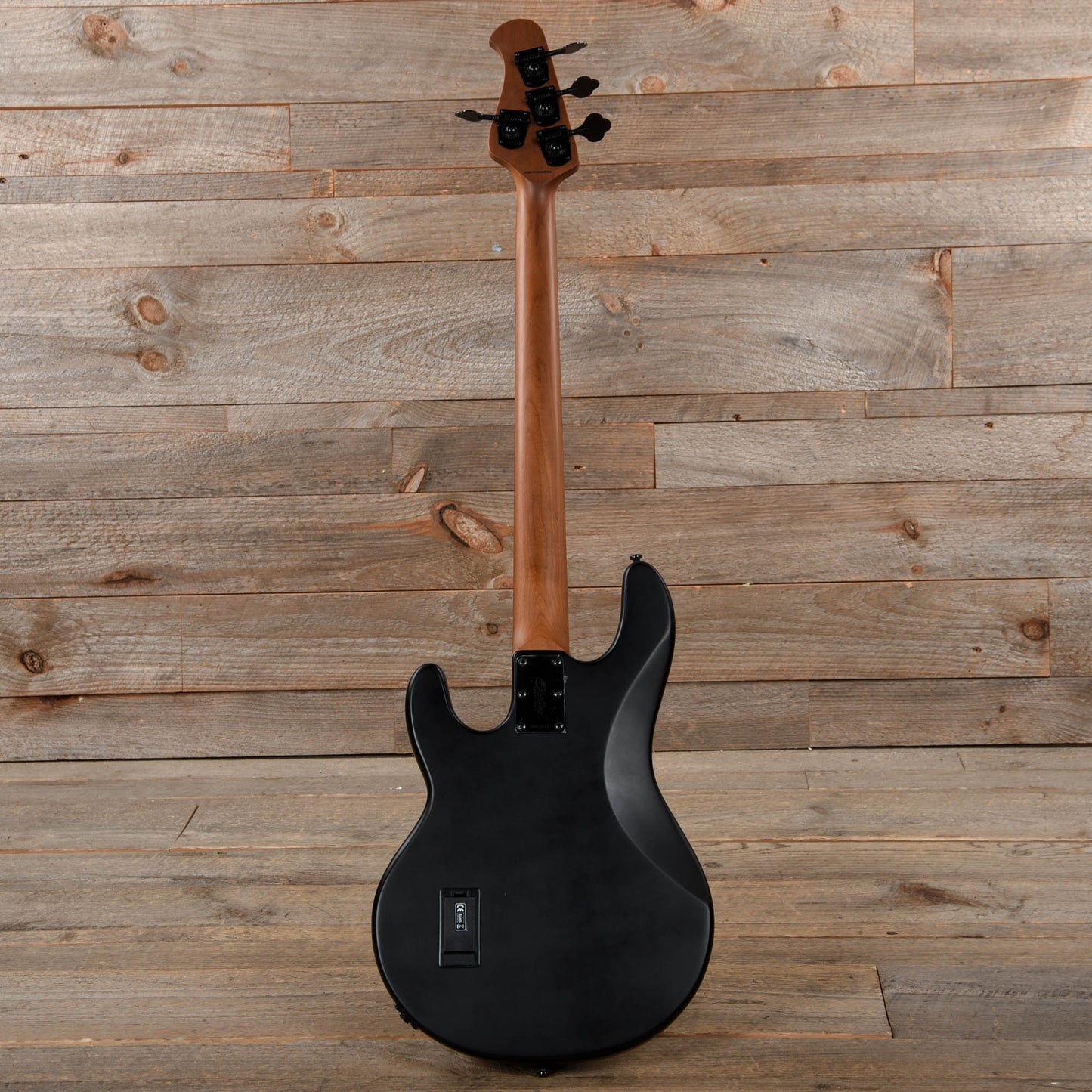 Sterling by Music Man StingRay RAY34 Poplar Burl Dark Scarlet Burst Satin Bass Guitars / 4-String