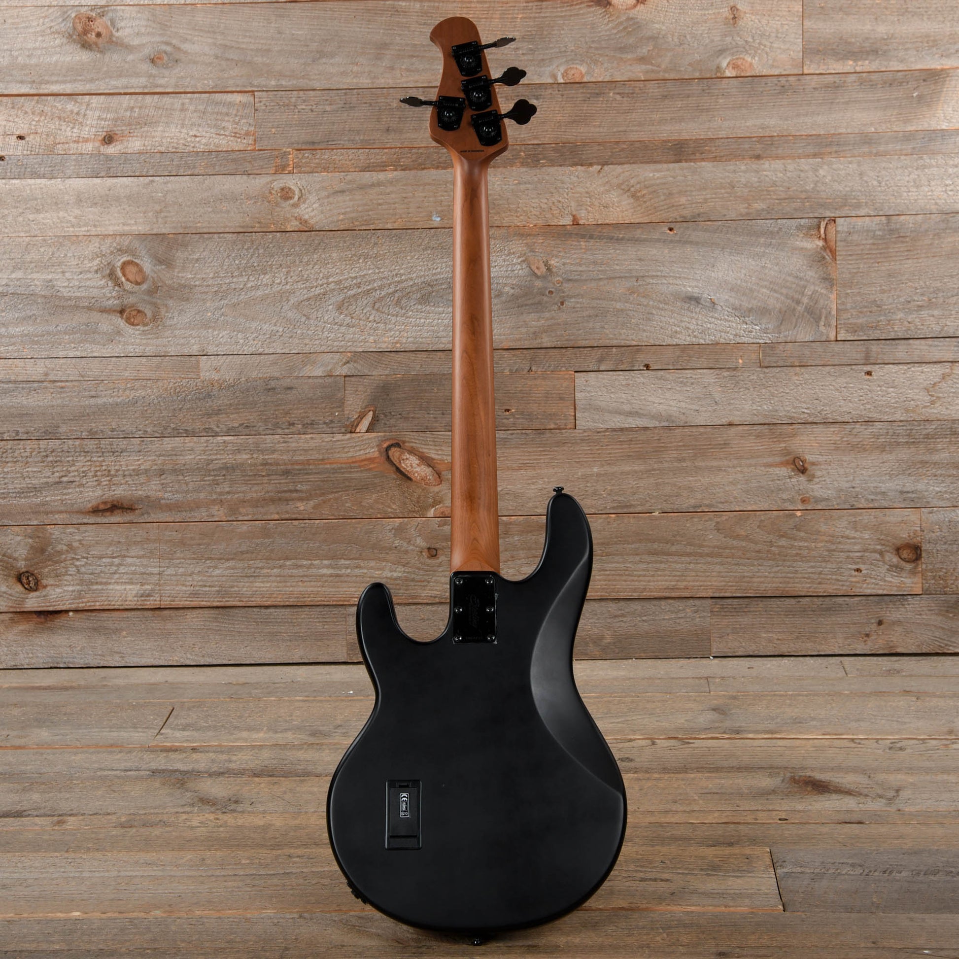 Sterling by Music Man StingRay RAY34 Poplar Burl Dark Scarlet Burst Satin Bass Guitars / 4-String