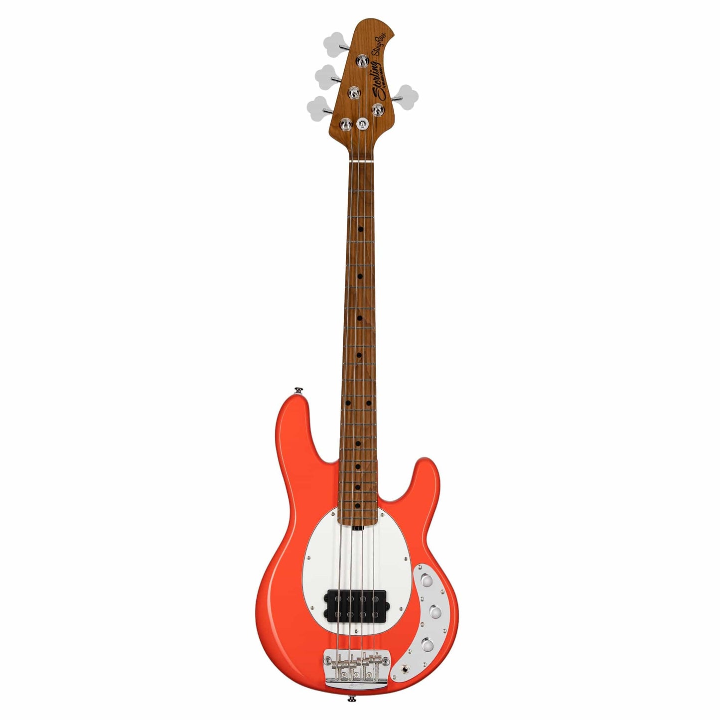 Sterling By Music Man StingRay Short Scale RAYSS4 Fiesta Red Bass Guitar Bass Guitars / 4-String
