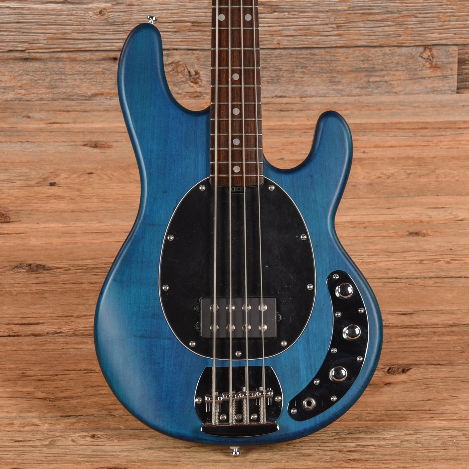 Sterling by Music Man SUB StingRay Ray4 Transparent Blue Bass Guitars / 4-String