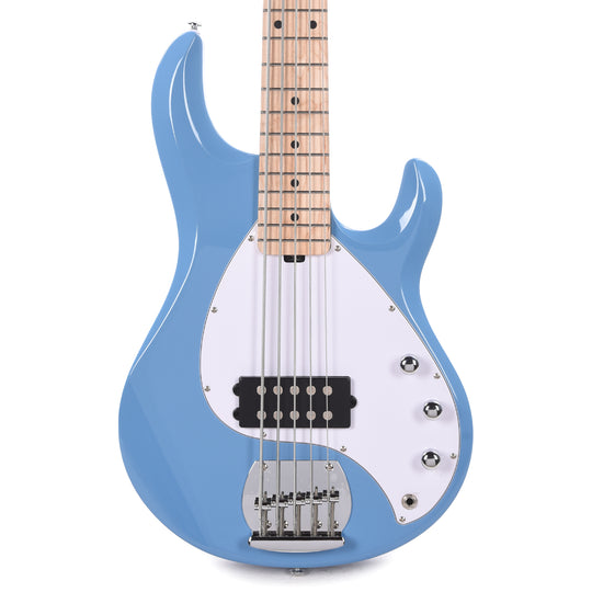Sterling By Music Man StingRay 5 RAY5 Chopper Blue Bass Guitar Bass Guitars / 5-String or More