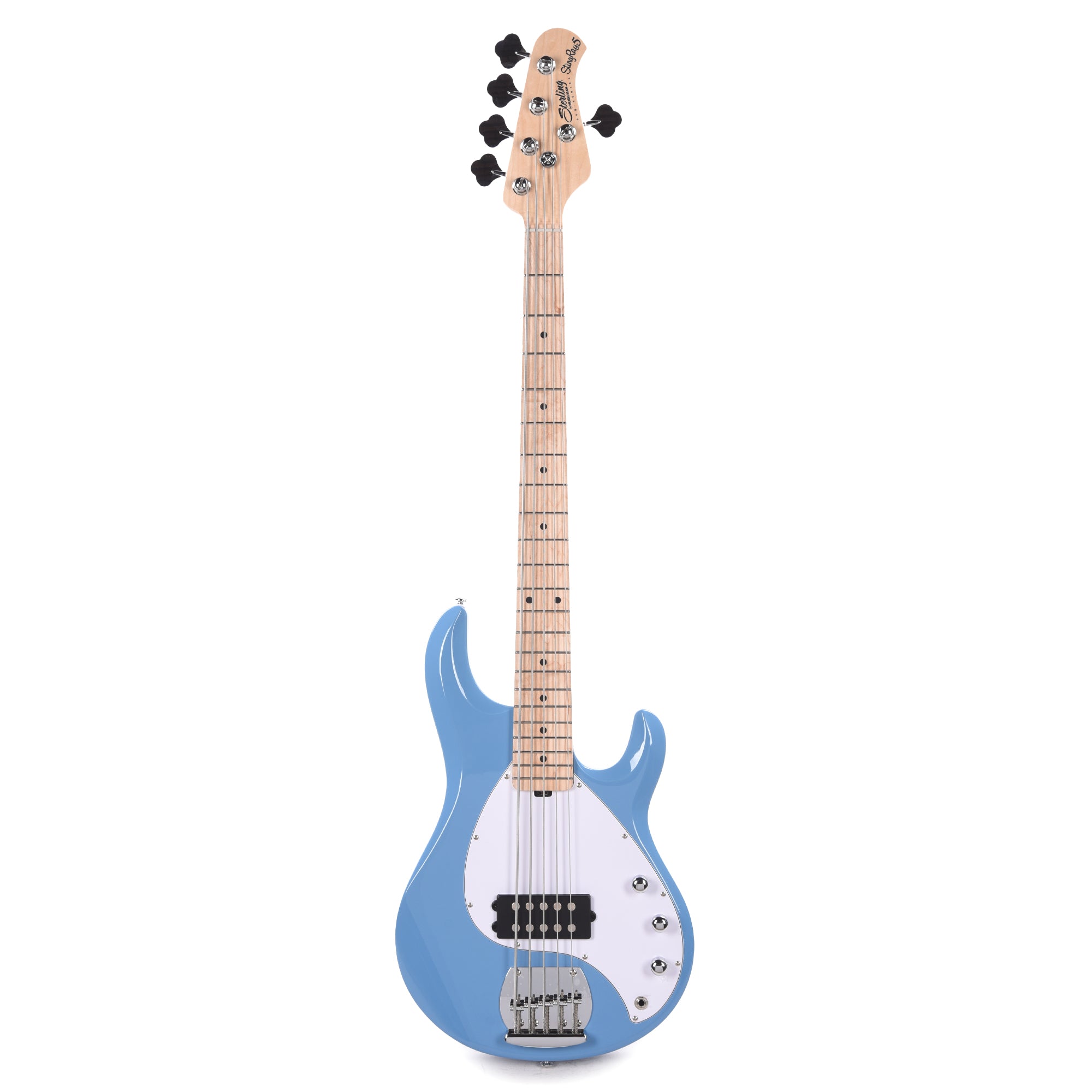 Sterling By Music Man StingRay 5 RAY5 Chopper Blue Bass Guitar Bass Guitars / 5-String or More