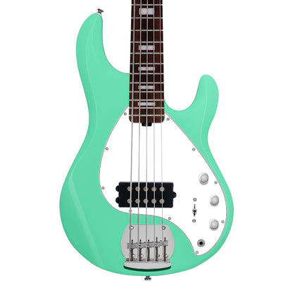 Sterling by Music Man StingRay 5 Plus RAY5X 5-String Electric Bass Seafoam Green Bass Guitars