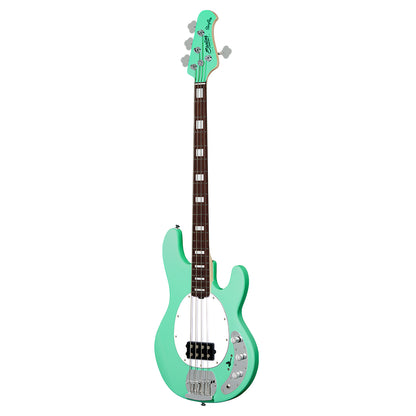 Sterling by Music Man StingRay Plus RAY4X Electric Bass Seafoam Green Bass Guitars