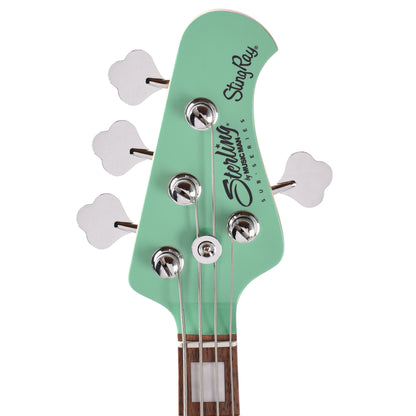 Sterling by Music Man StingRay Plus RAY4X Electric Bass Seafoam Green Bass Guitars
