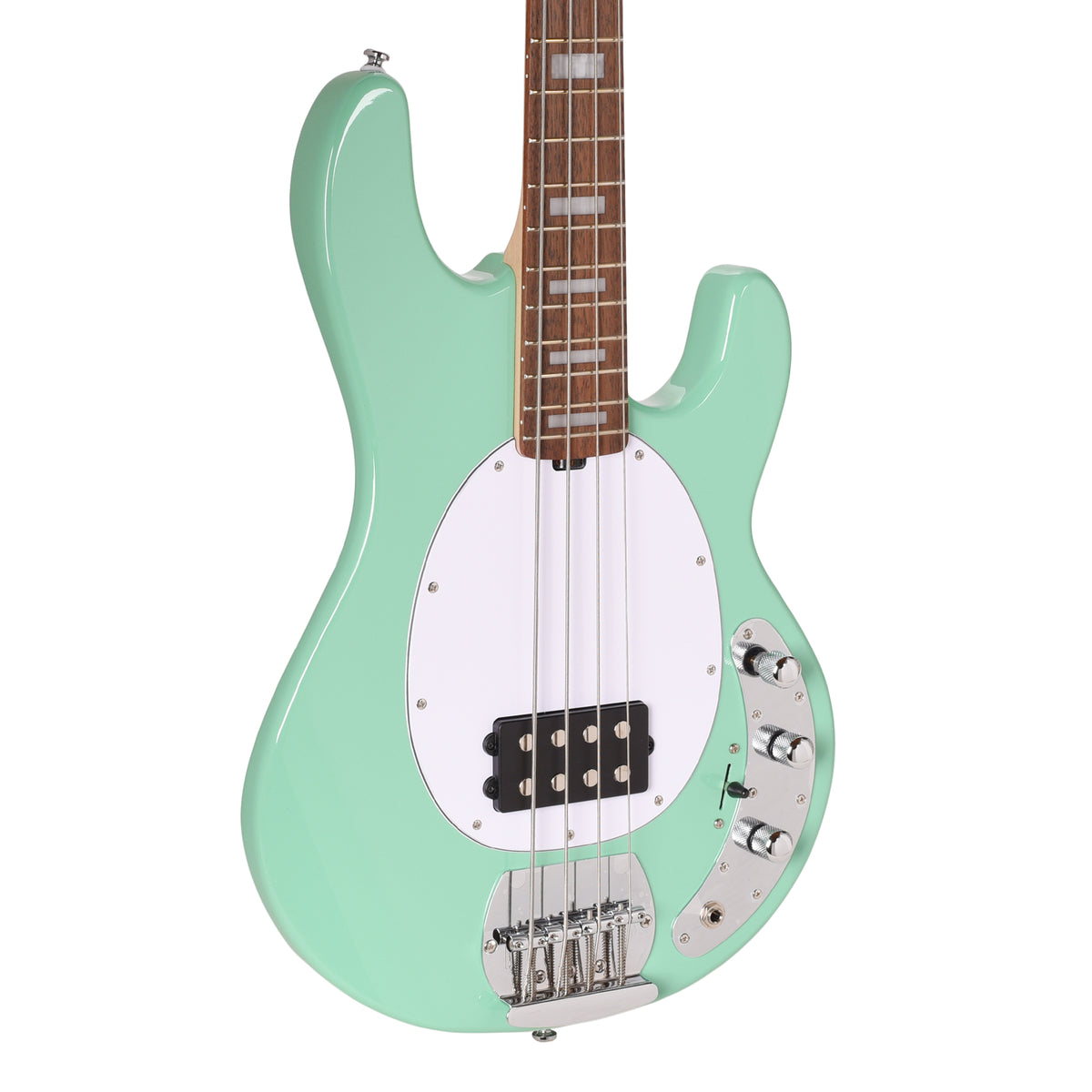 Sterling by Music Man StingRay Plus RAY4X Electric Bass Seafoam Green Bass Guitars