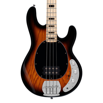 Sterling by Music Man StingRay Plus RAY4X Electric Bass Vintage Sunburst Bass Guitars