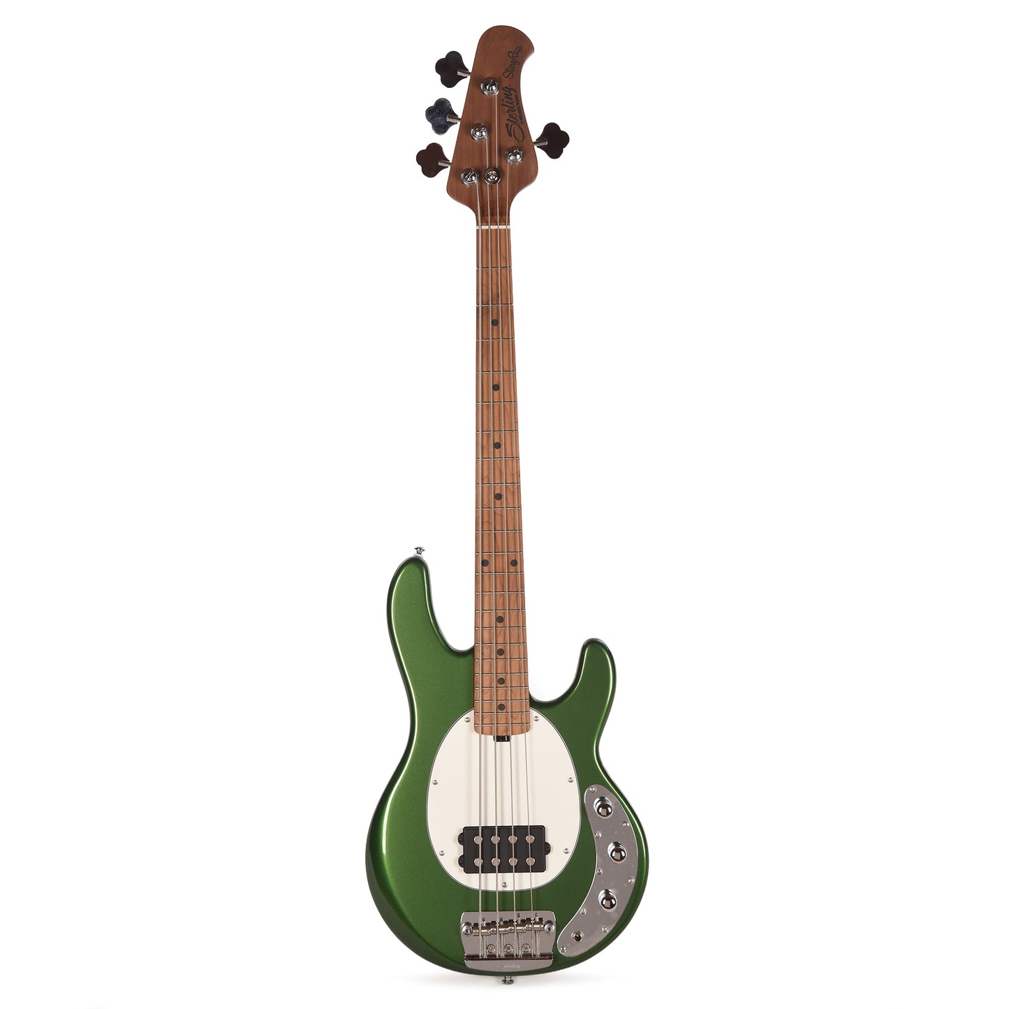 Sterling by Music Man StingRay Short Scale Bass Charging Green Bass Guitars