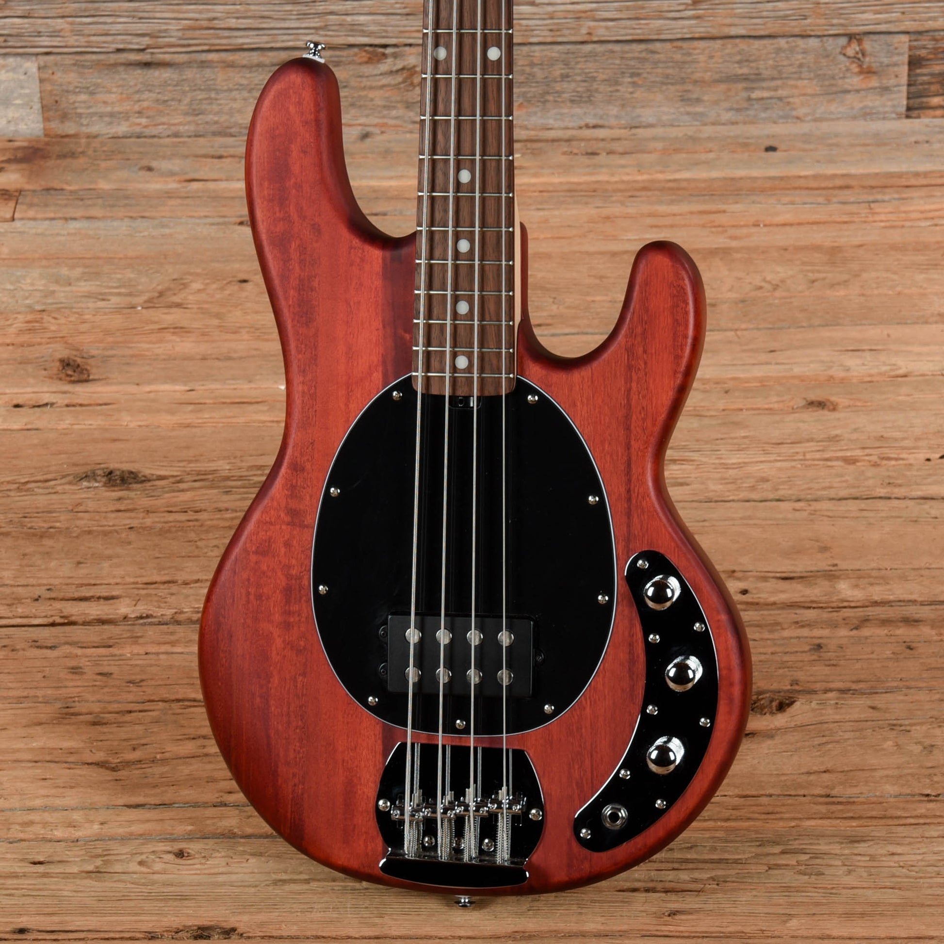 Sterling by Music Man SUB Series StingRay Satin Red Bass Guitars