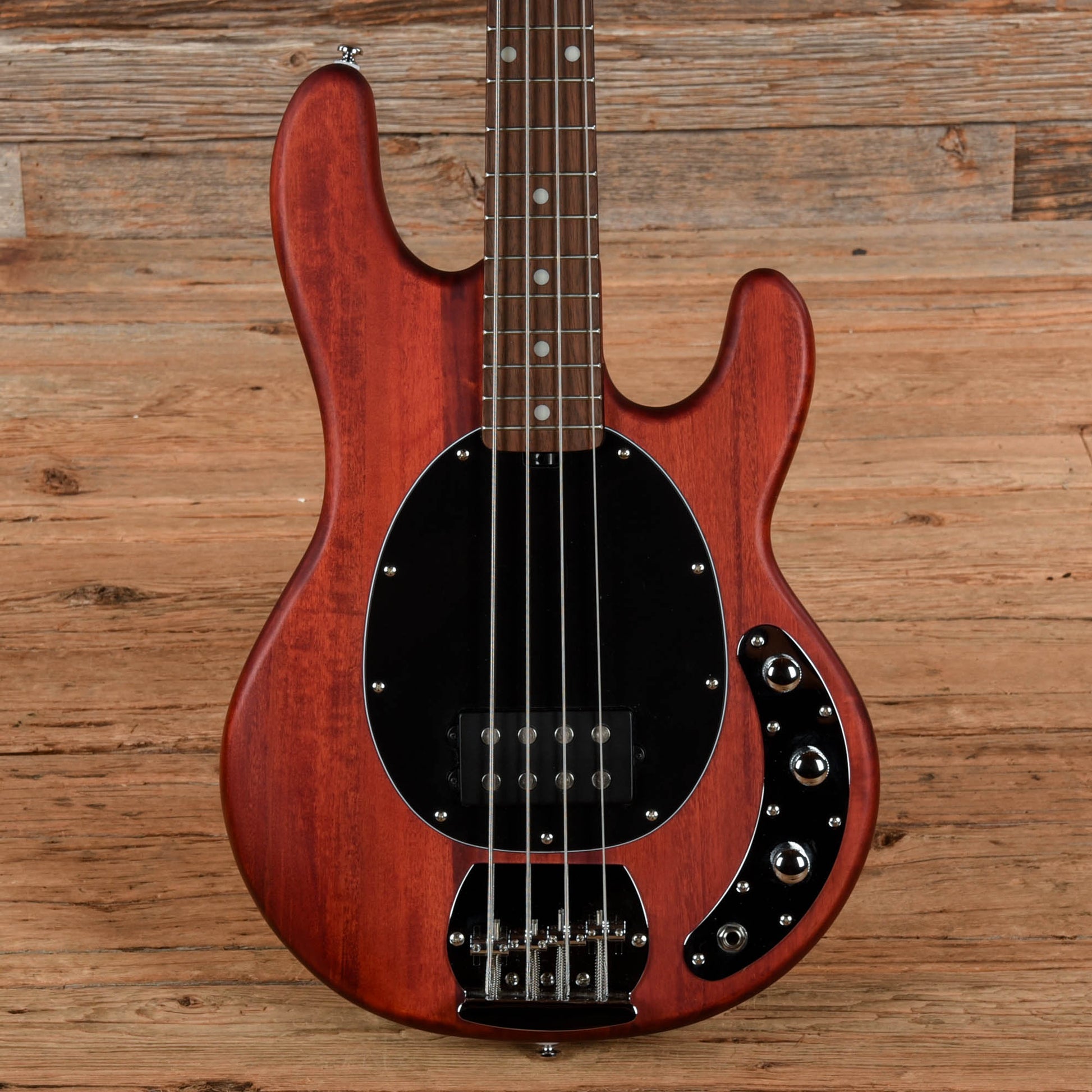 Sterling by Music Man SUB Series StingRay Satin Red Bass Guitars